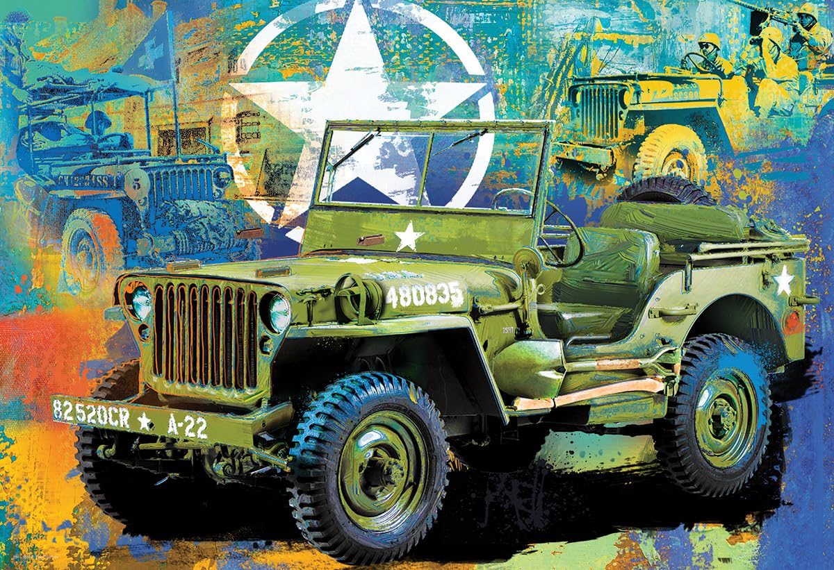 PUZZLE JEEP ARMY 550PC(Pack of 1)