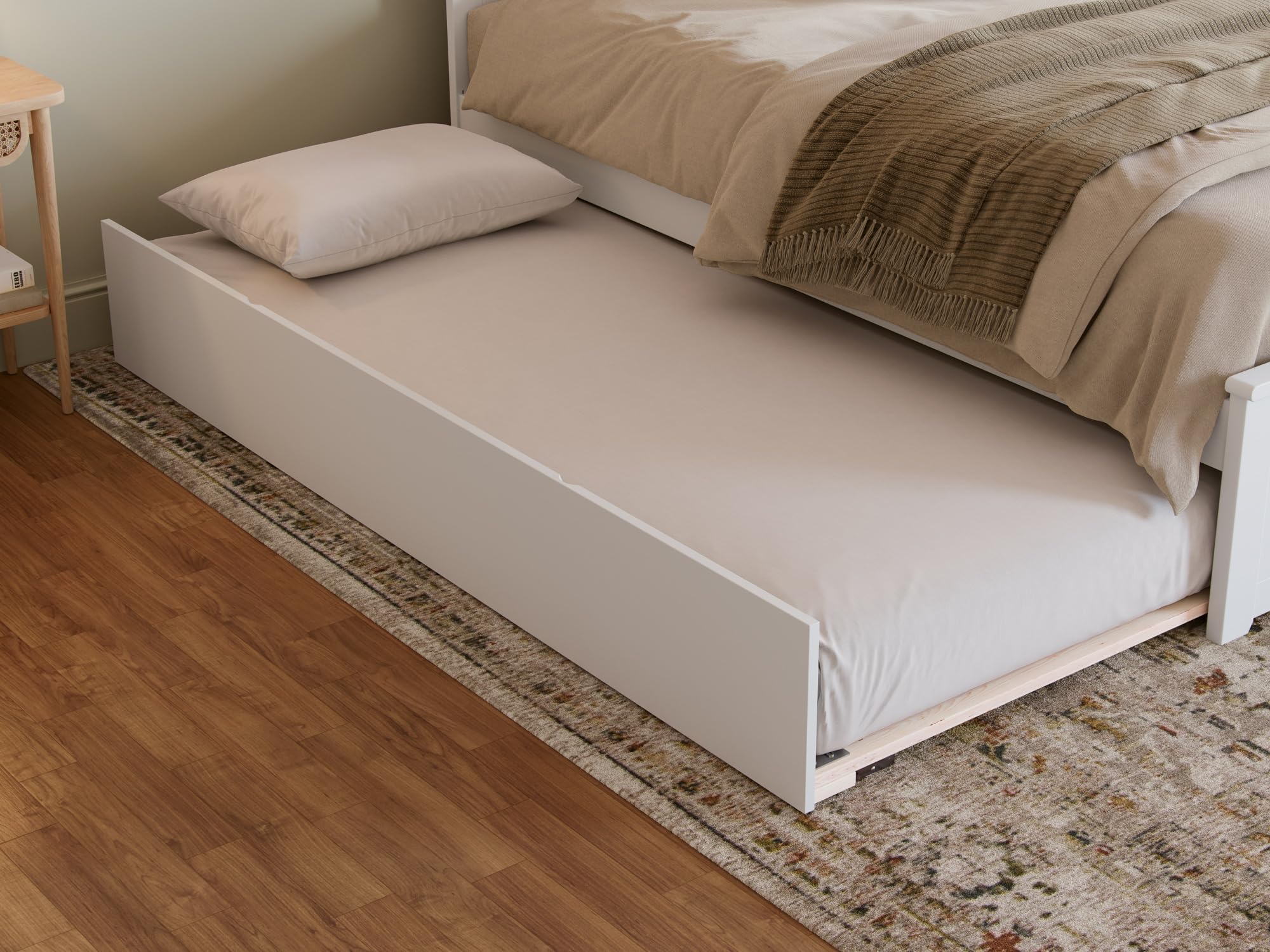Urban Trundle Bed Twin Extra Long in White