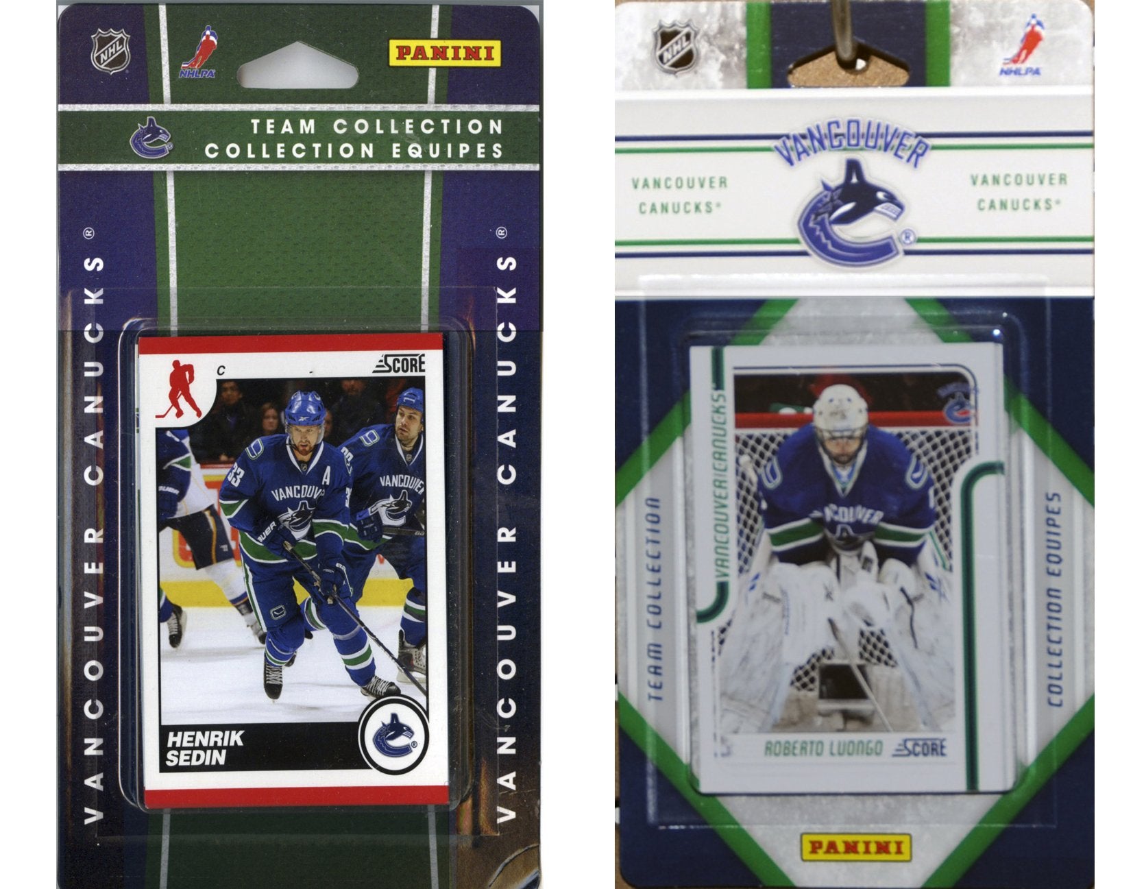 NHL Vancouver Canucks Licensed Score 2 Team Sets