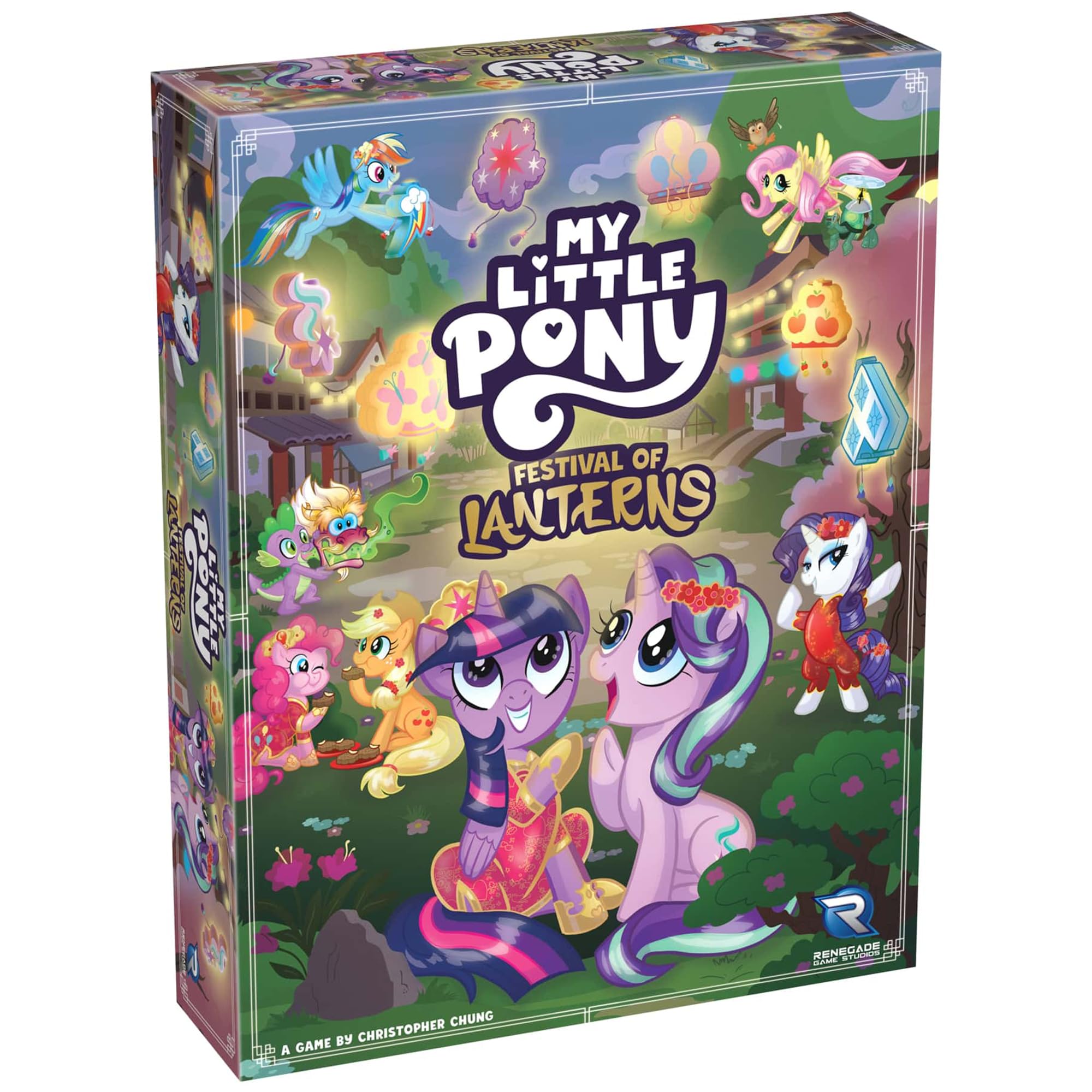 Renegade Game Studios My Little Pony Festival of Lanterns Board & Card Game, Tile Placement Strategy for 1-4 Players, Ages 14+