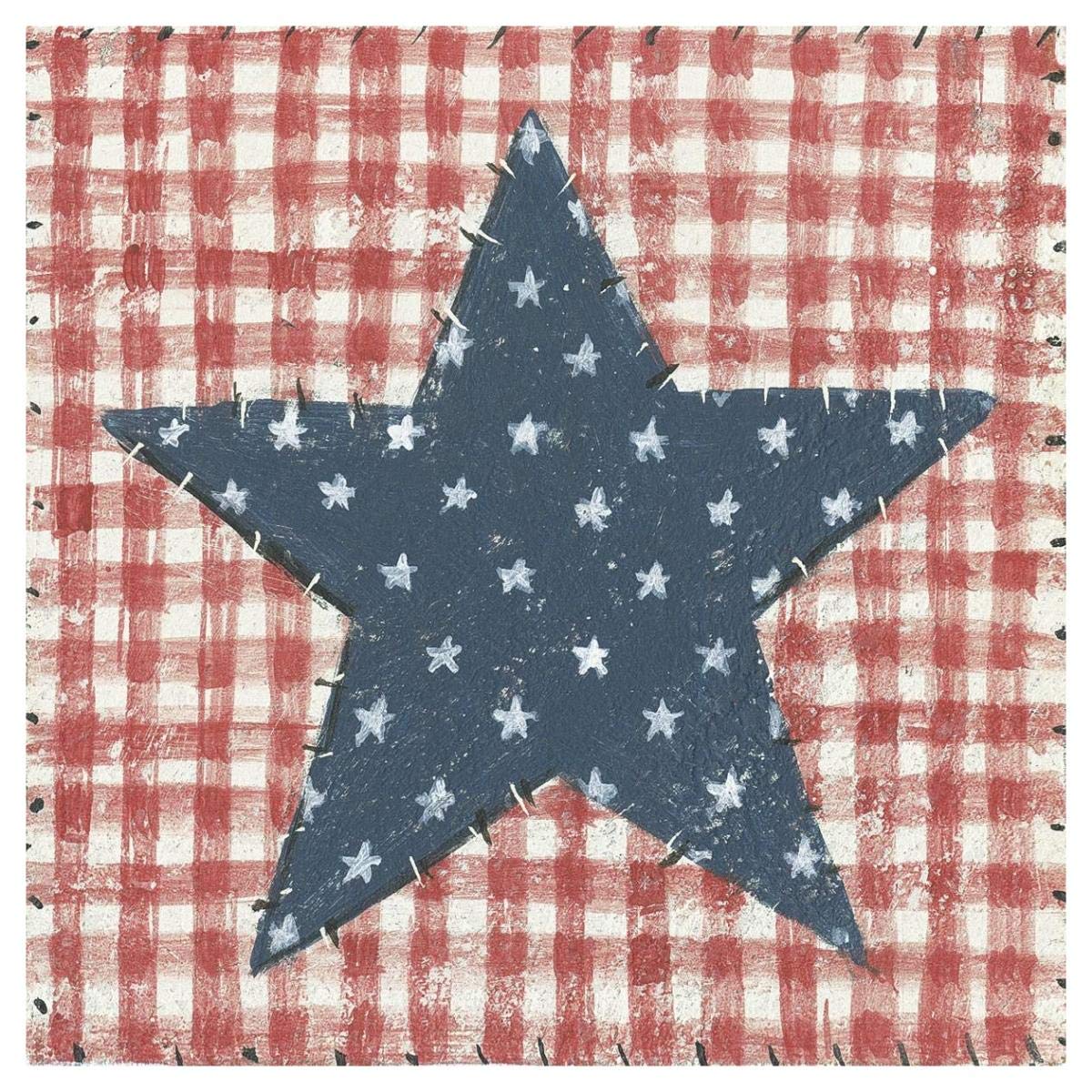 Americana Quilt II -Paper Art-42x42″
