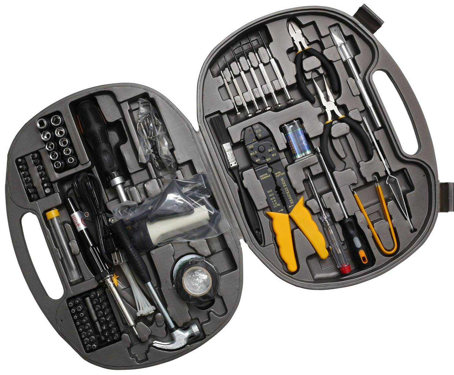 145 Pieces Computer Tool Kit, Heavy Duty Carrying Case