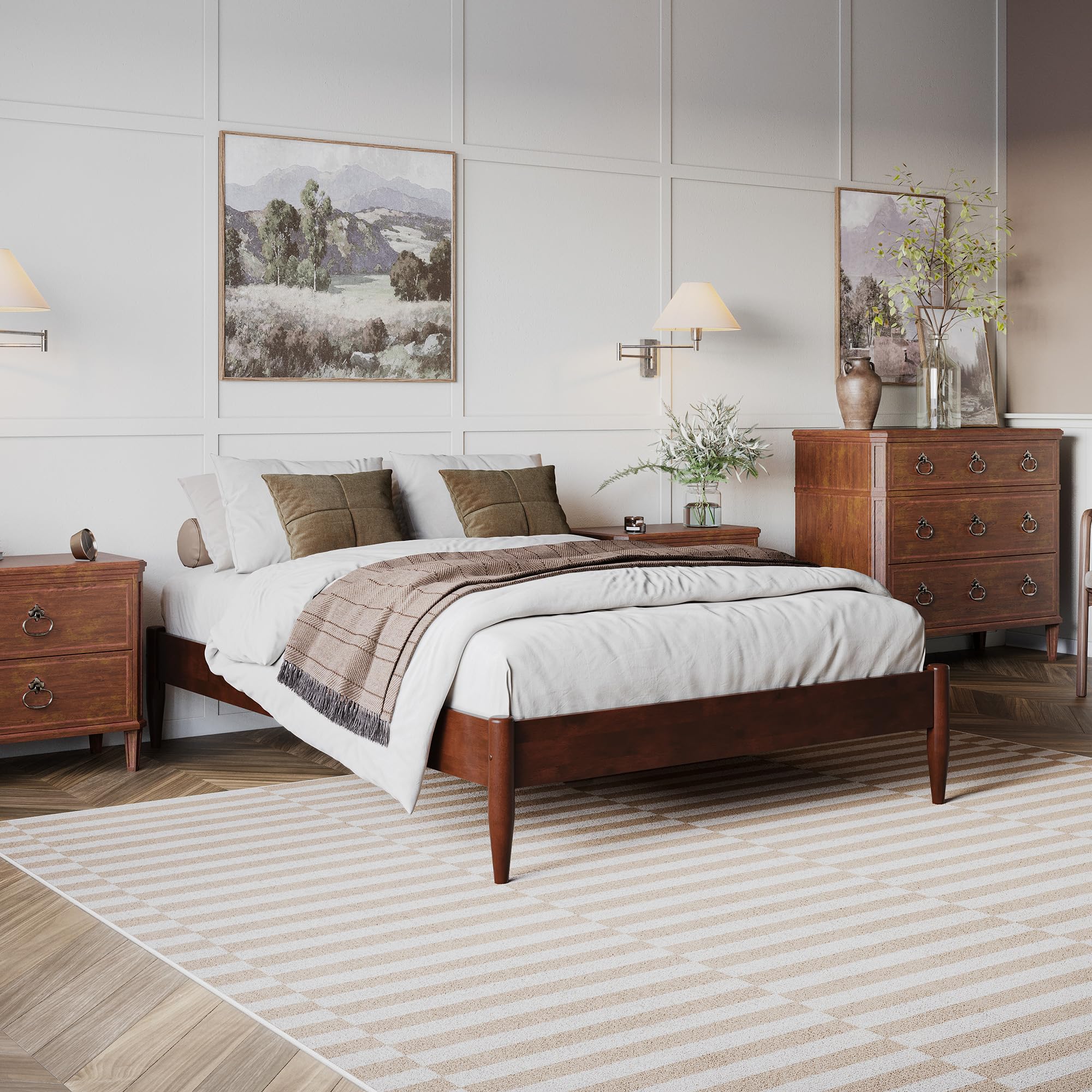 Pasadena Storage Full Basic Bed in Walnut