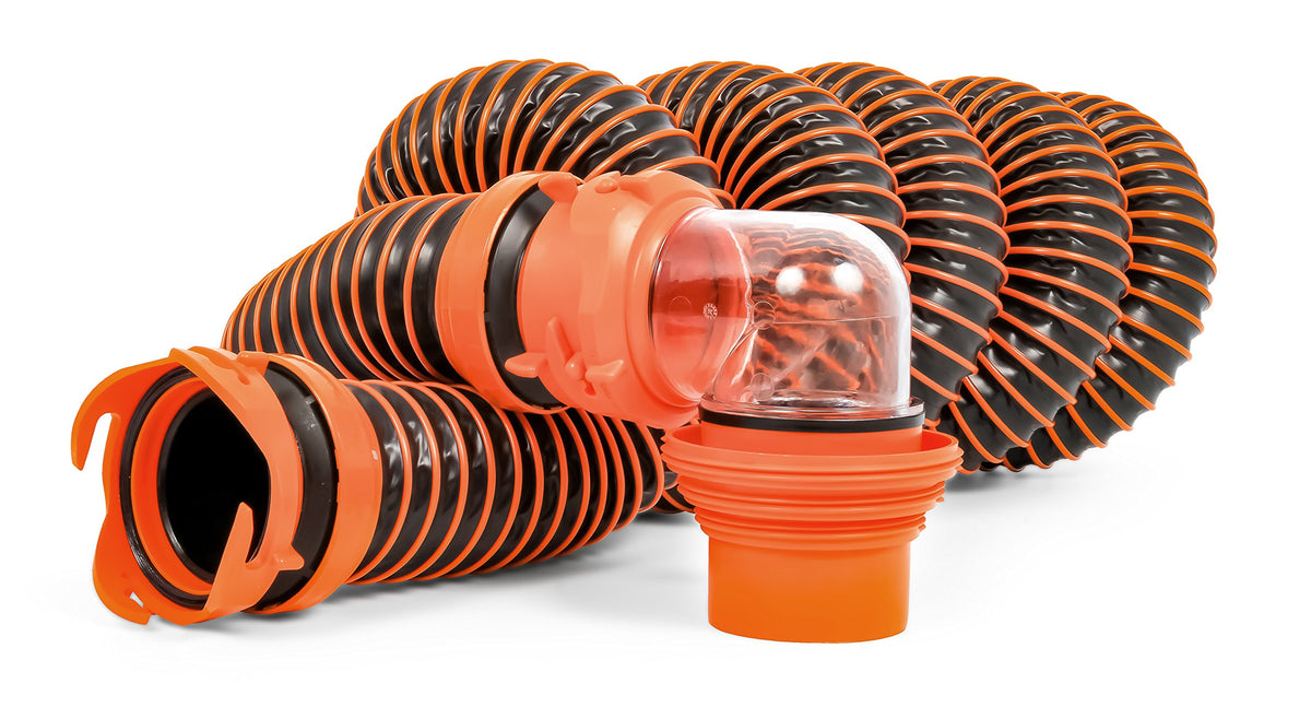 Camco Rhinoextreme 15-Foot Camper/Rv Sewer Hose Kit | Features Tpe Technology For Abrasion Resistance And Crush Protection | Inc