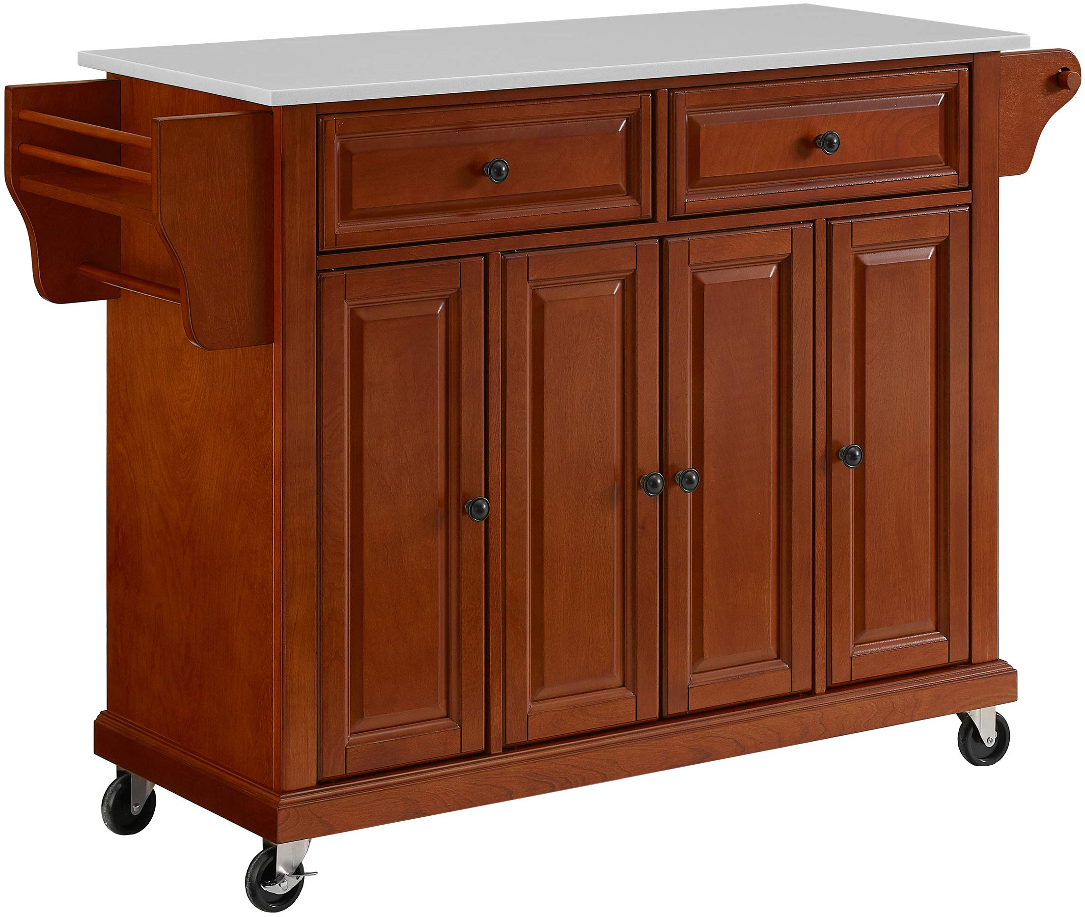 Full Size Granite Top Kitchen Cart