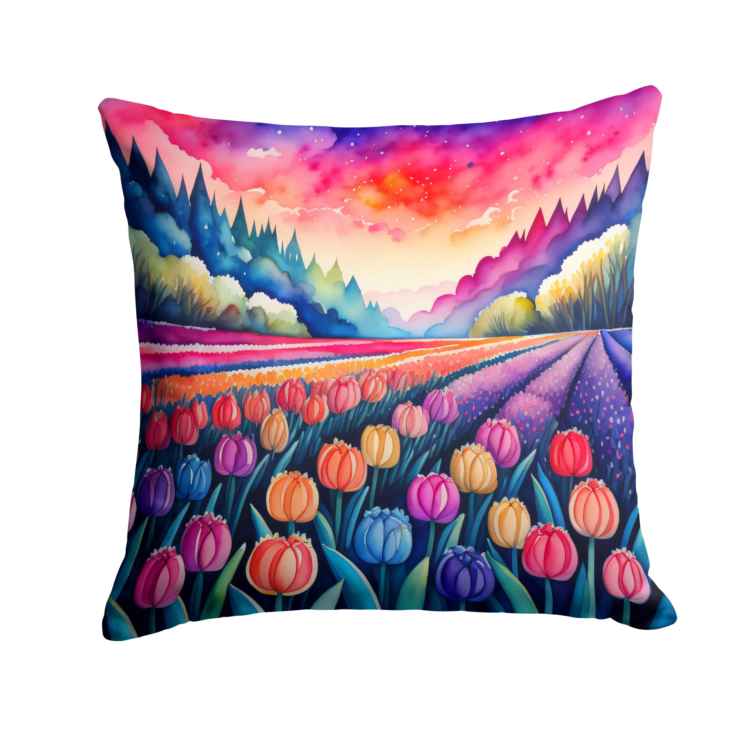 Colorful Hyacinths Throw Pillow