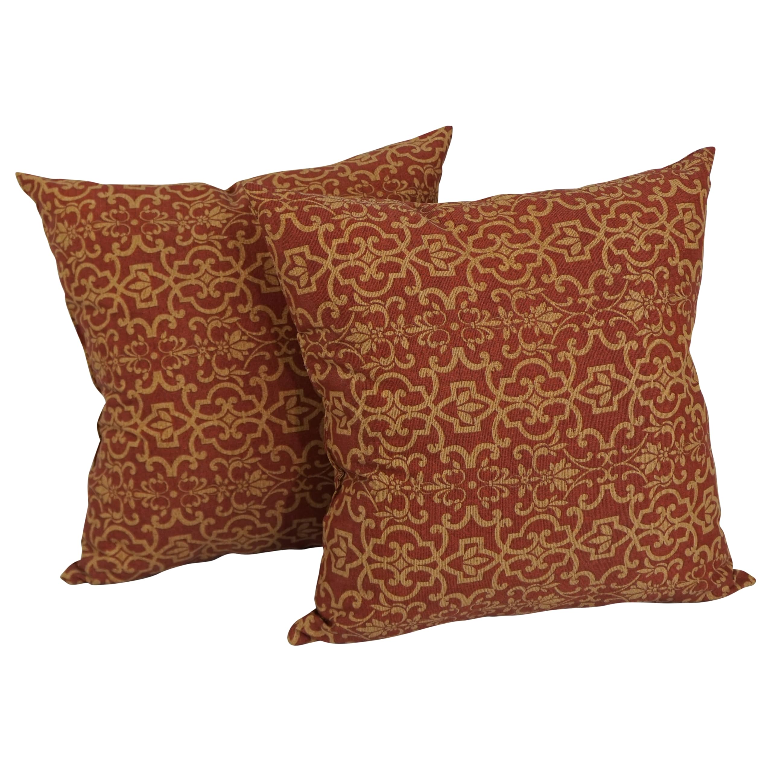 17-inch Square Solid Polyester Outdoor Throw Pillows (Set of 4)