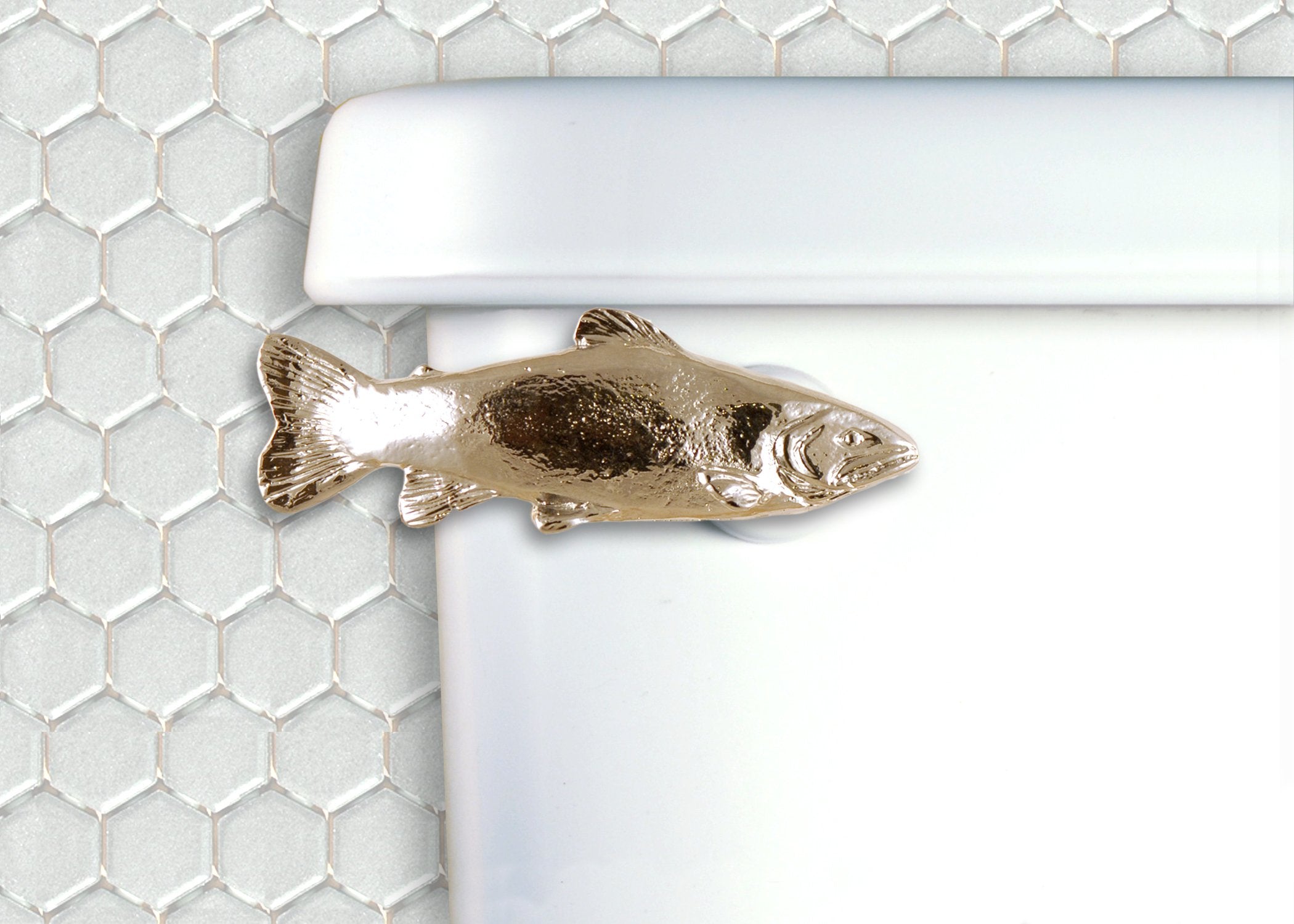 Trout Toilet Flush Handle - Front Mount - Chrome Finish