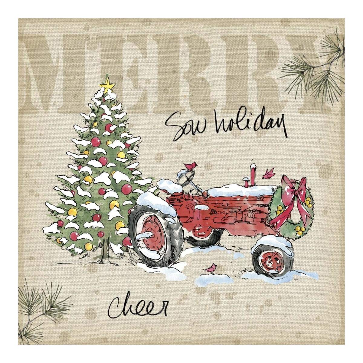 Country Christmas III -Paper Art-20x20”
