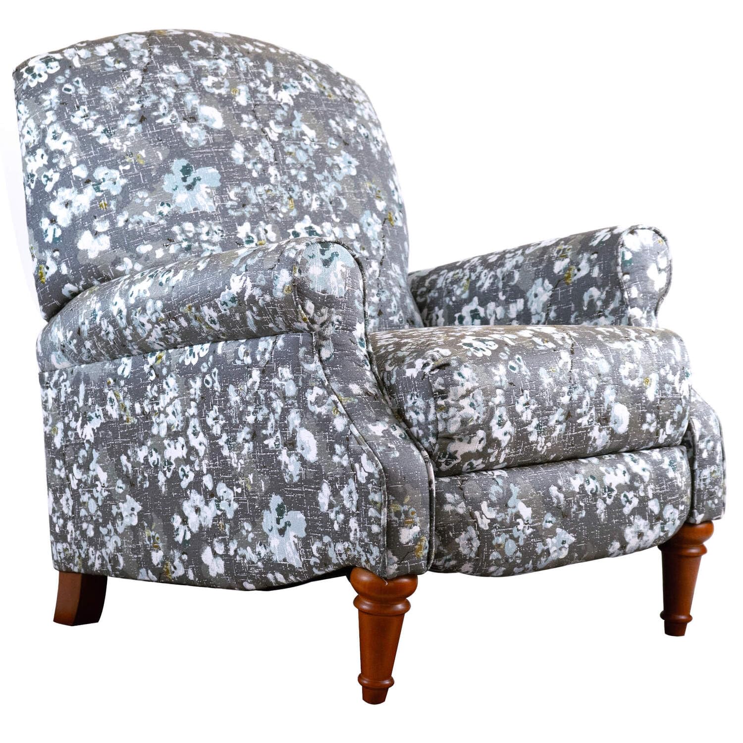 Sunset Trading Seascape Recliner | Manual Reclining Chair | Includes Two Matching Pillows