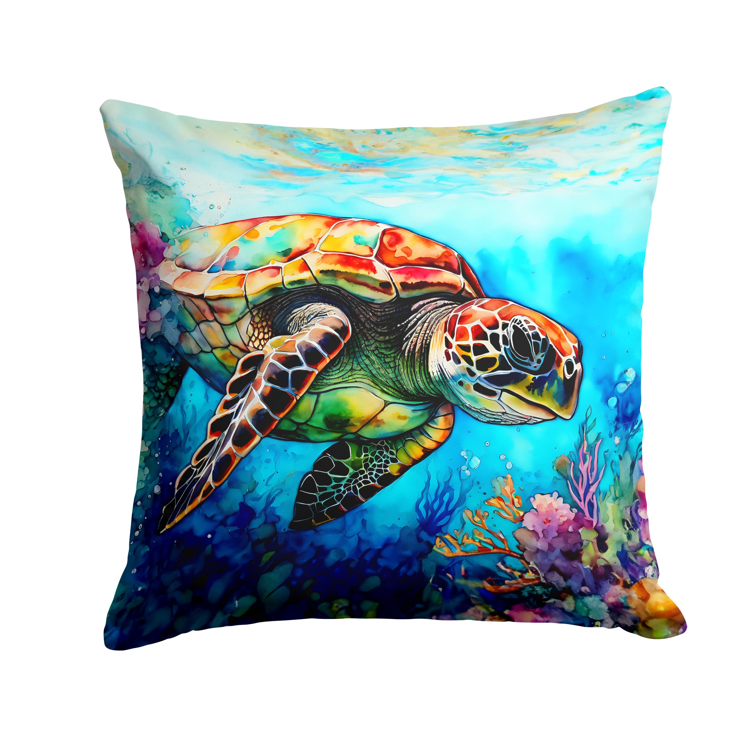 Loggerhead Sea Turtle Throw Pillow