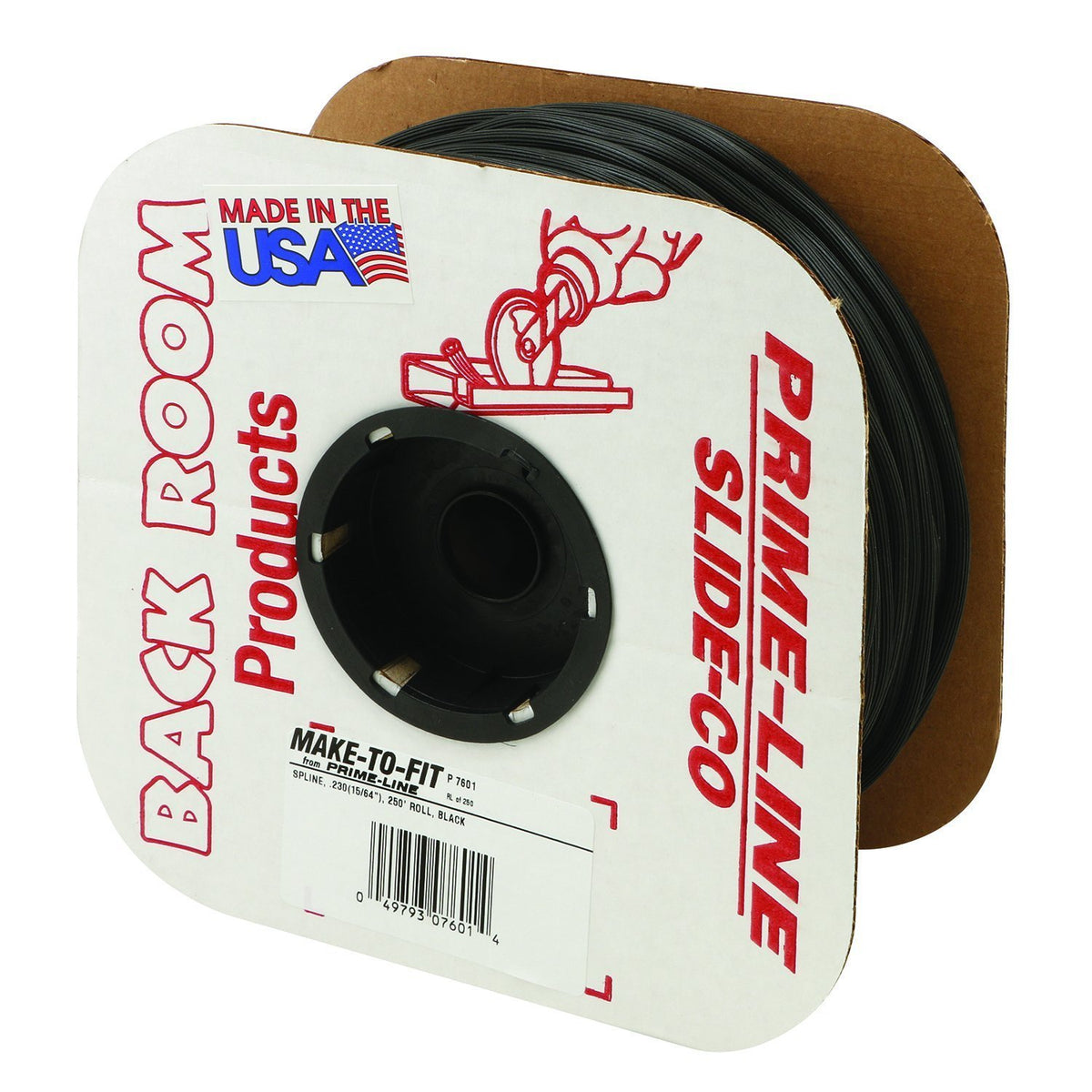Make-2-Fit P 7601 0.23 In. X 250 Ft. Roll Gray Spline (1 Roll)