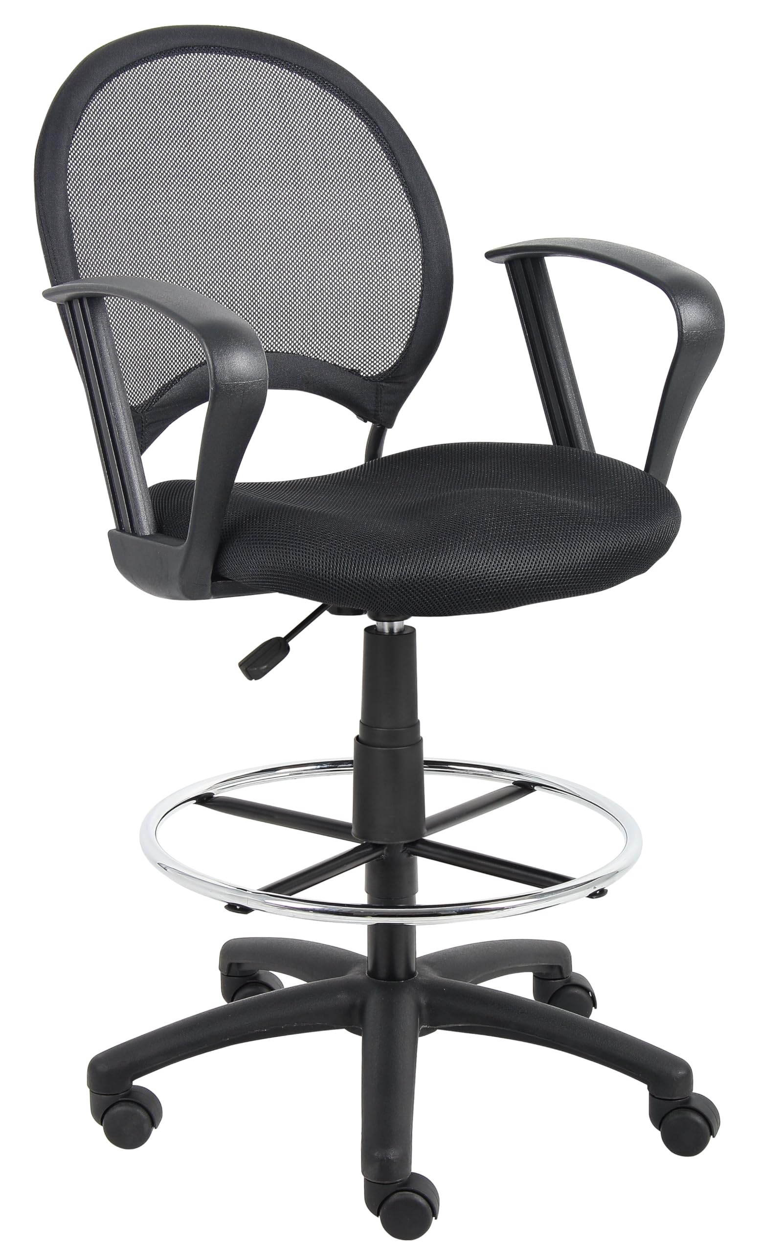 Boss Mesh Drafting Stool W/ Loop Arms