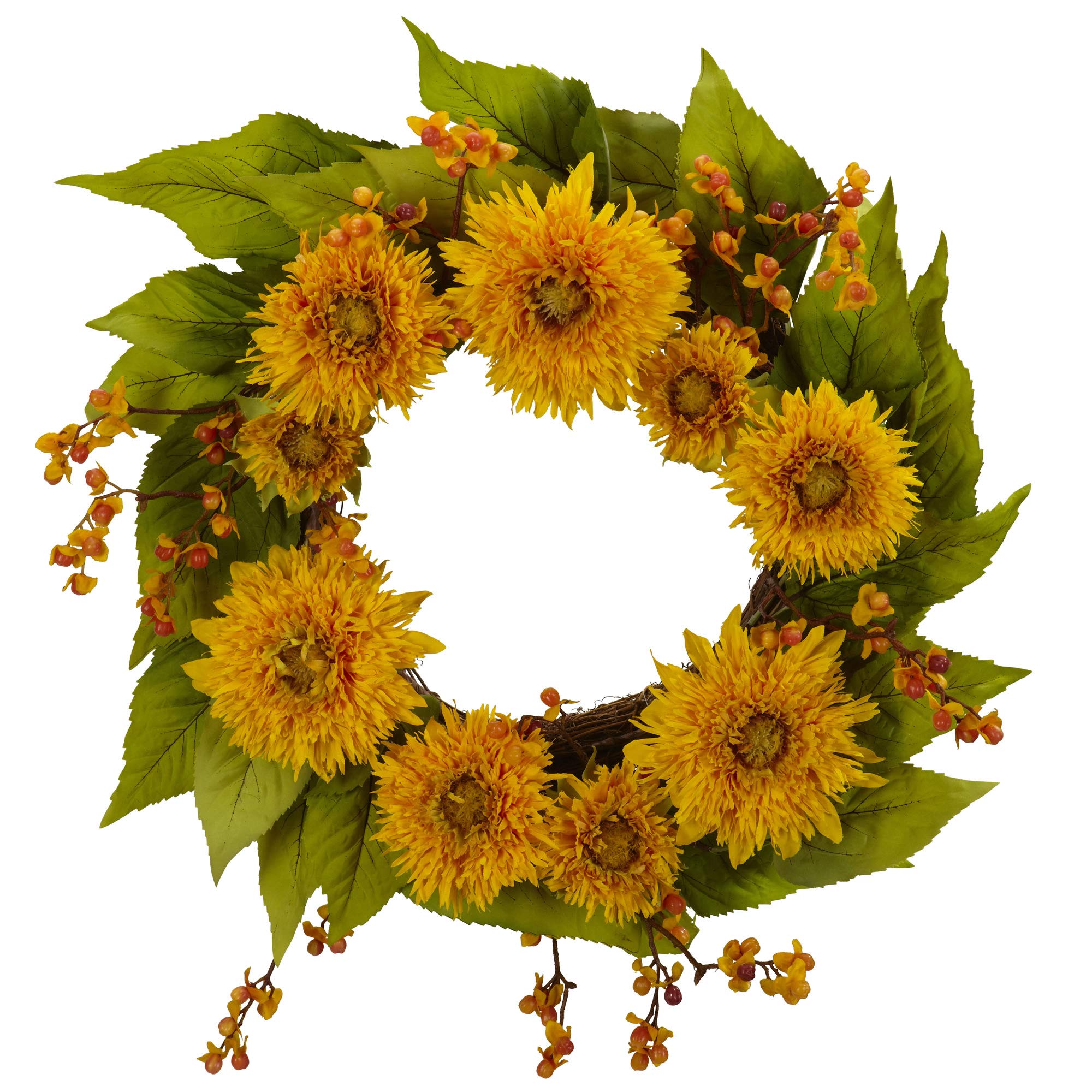 22″ Golden Sunflower Wreath