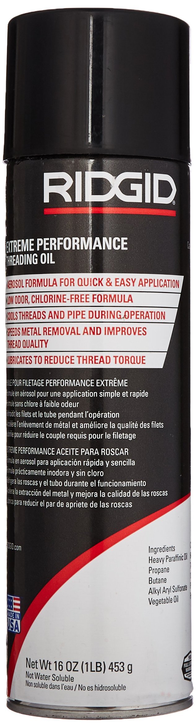 Ridgid OIL, AEROSOL THREADING