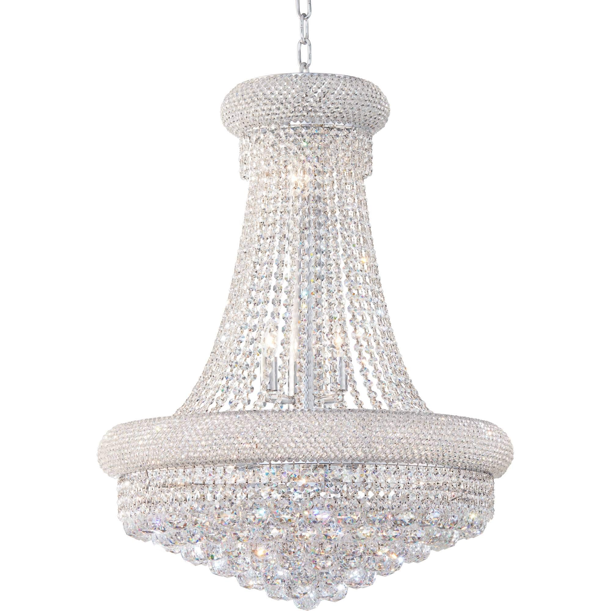 Primo 14 light Chrome Chandelier Clear Royal Cut Crystal