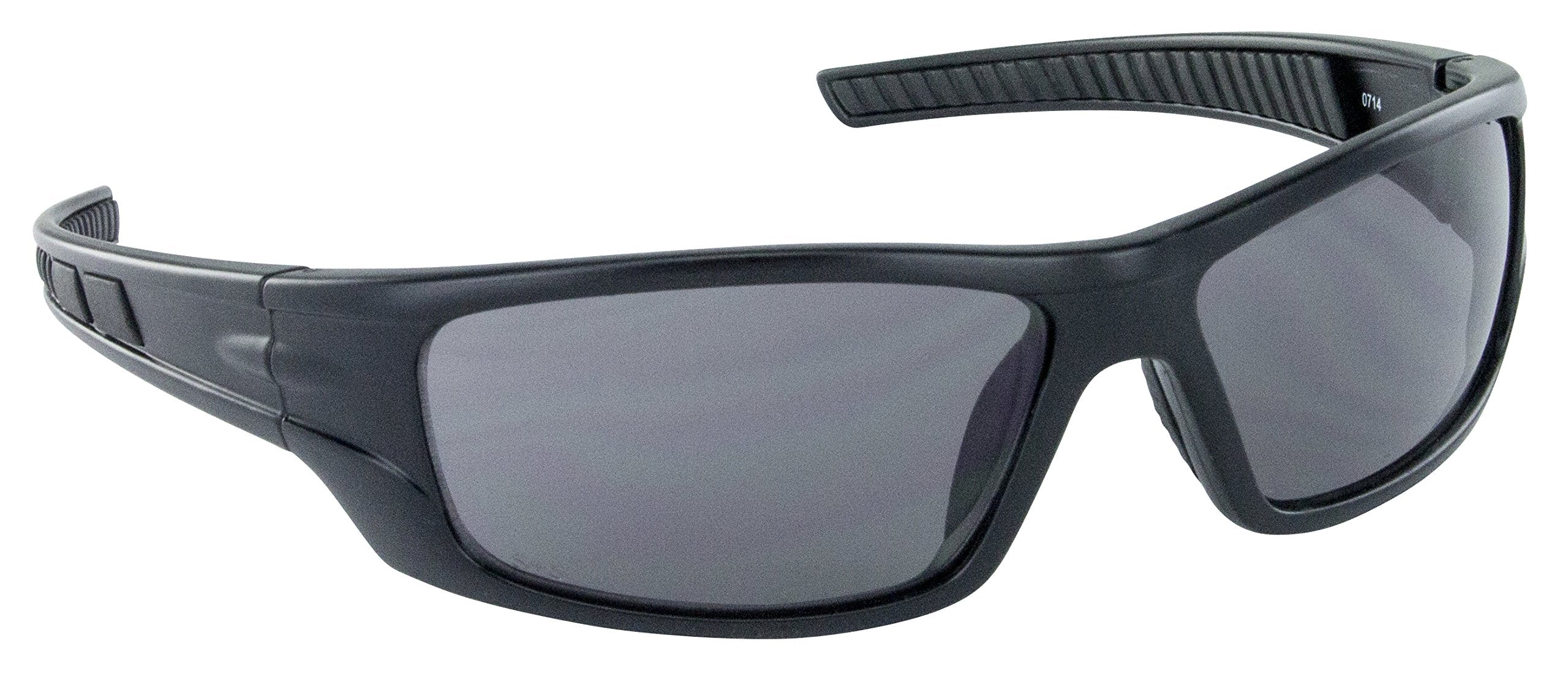 Black Frame VX9 Safety Glasses with Gray Lens