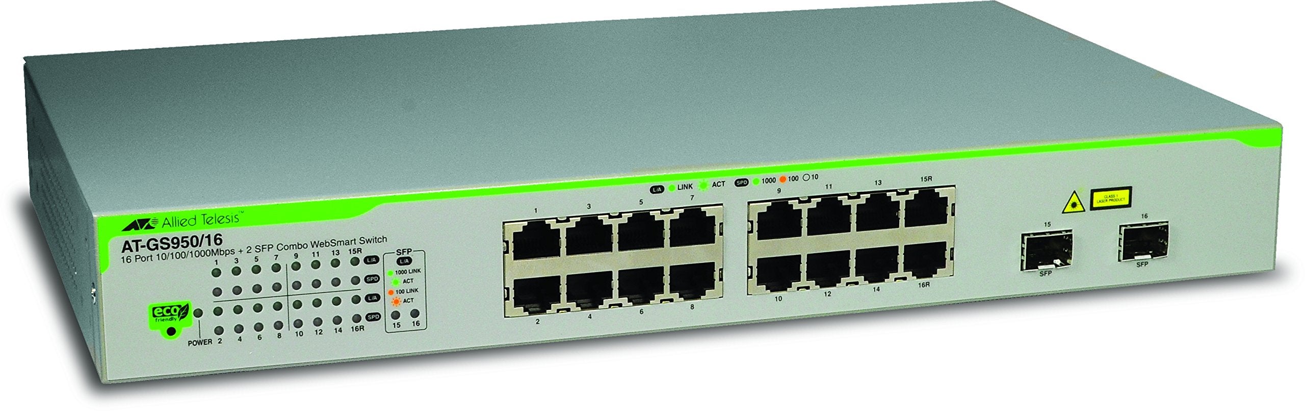 16PORT 10/100/1000BT PLUS 2 SFP WEBSMART SWITCH