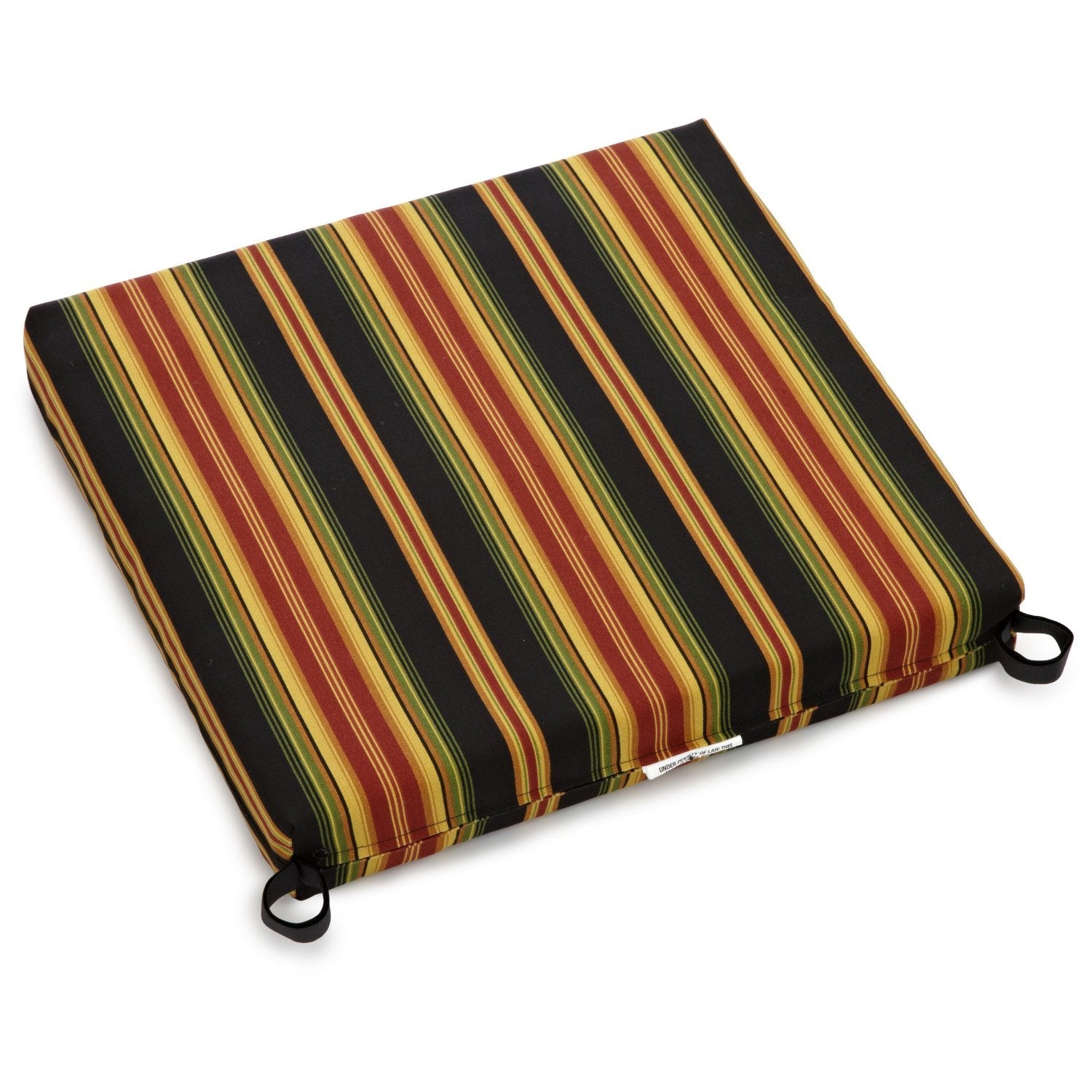 20-inch by 19-inch Spun Polyester Chair Cushion  - Lyndhurst Raven
