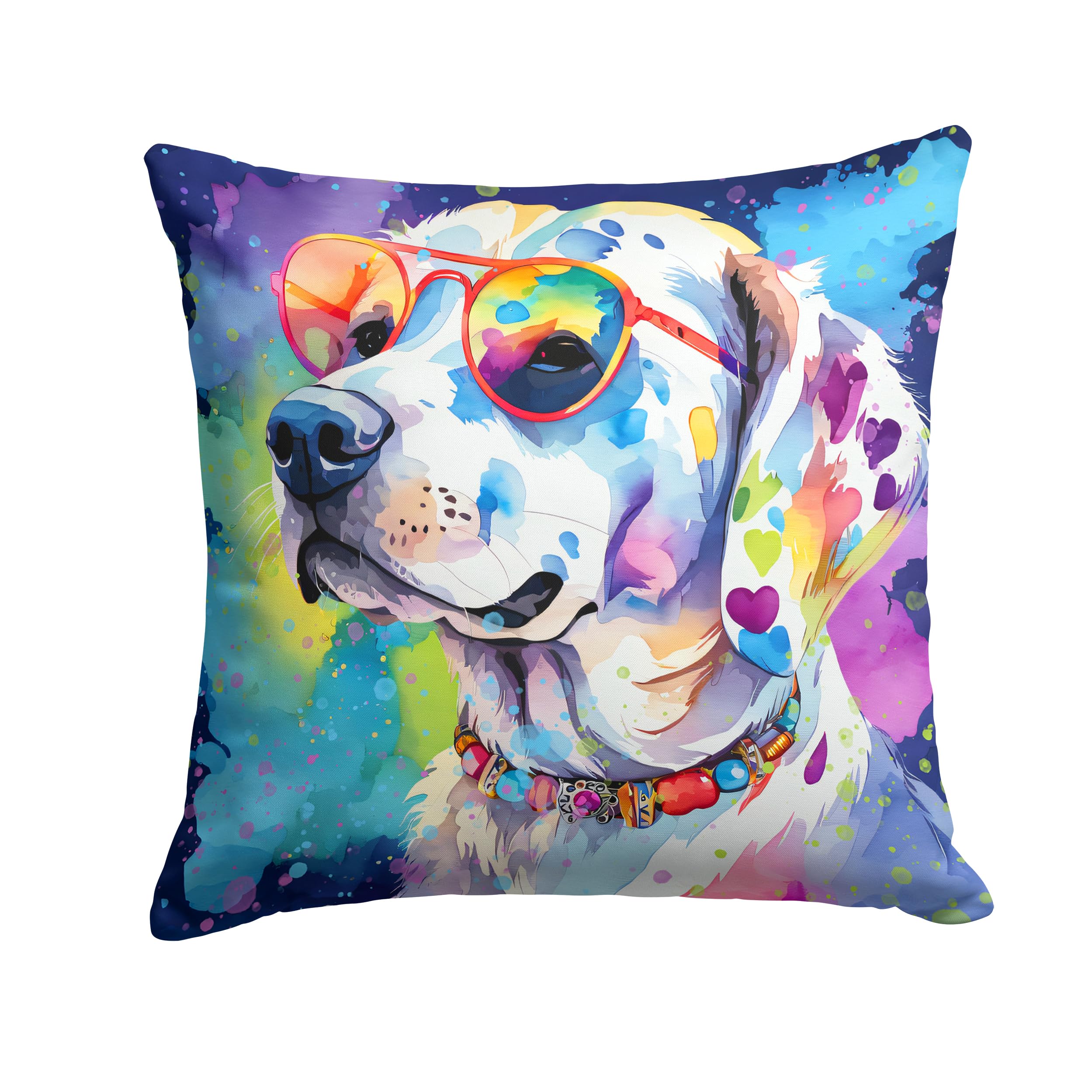 Hippie Dawg Throw Pillow