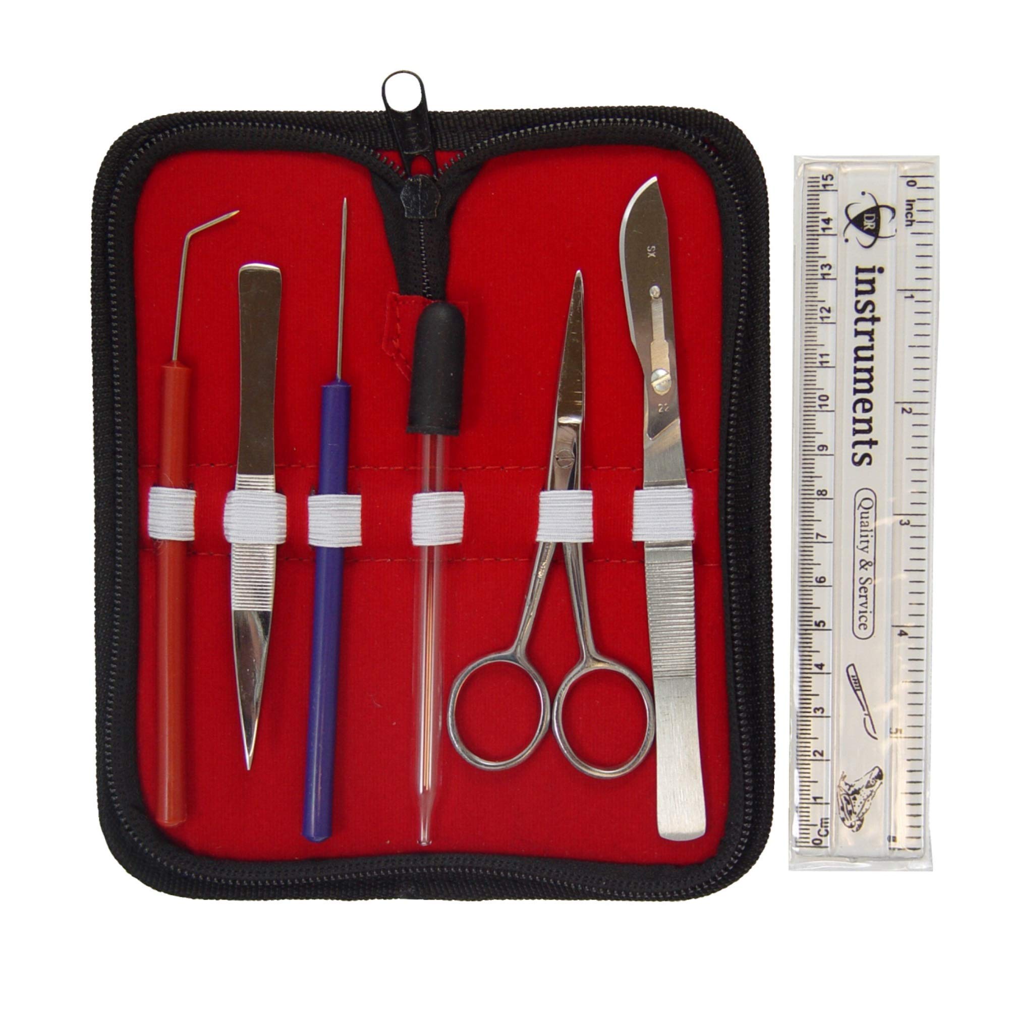 DR Instruments 61 Series Student Dissection Kit, Zip Case, 8 Pieces