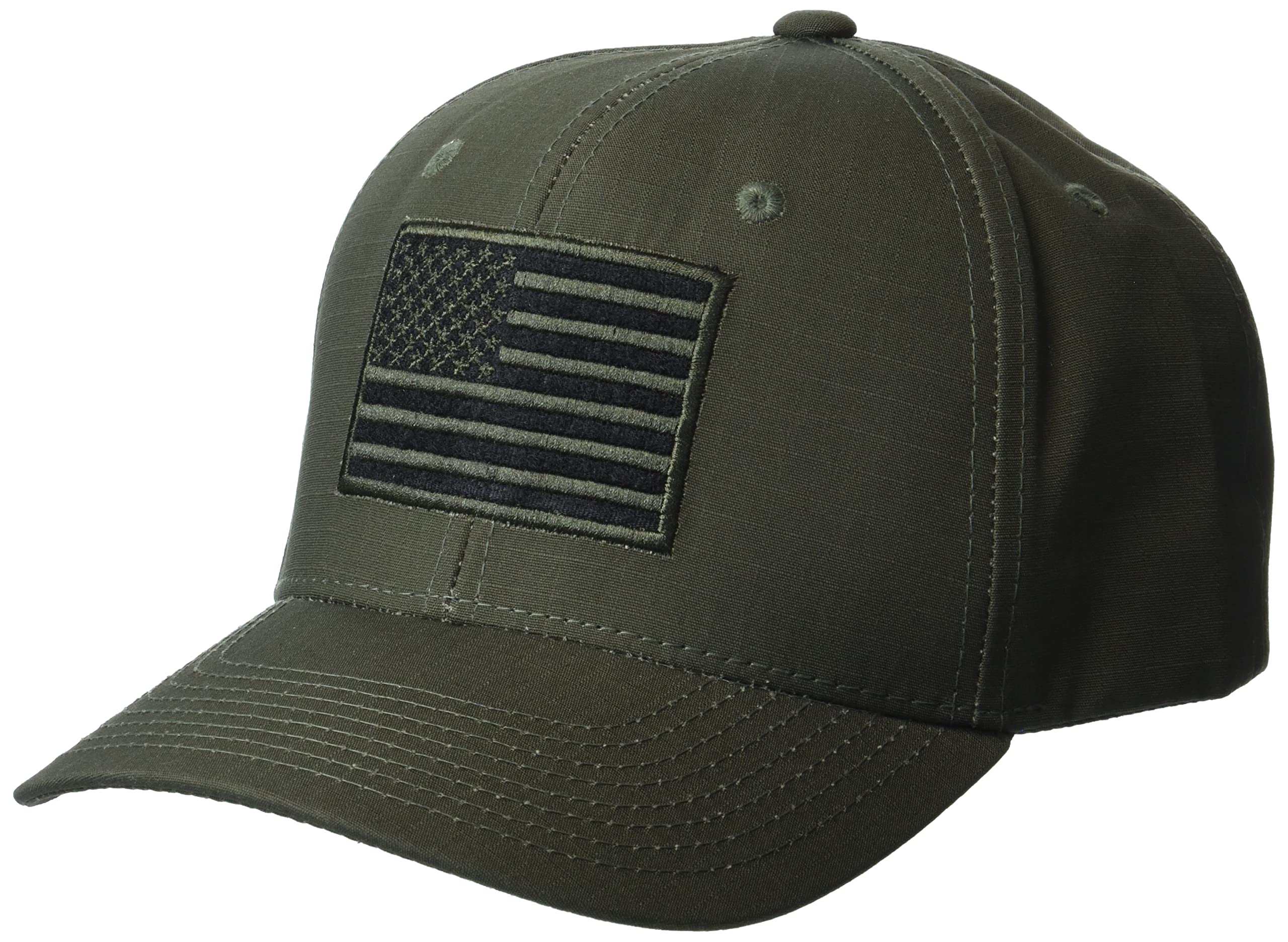 Embroidered Ripstop Cap, USA, Olive Drab