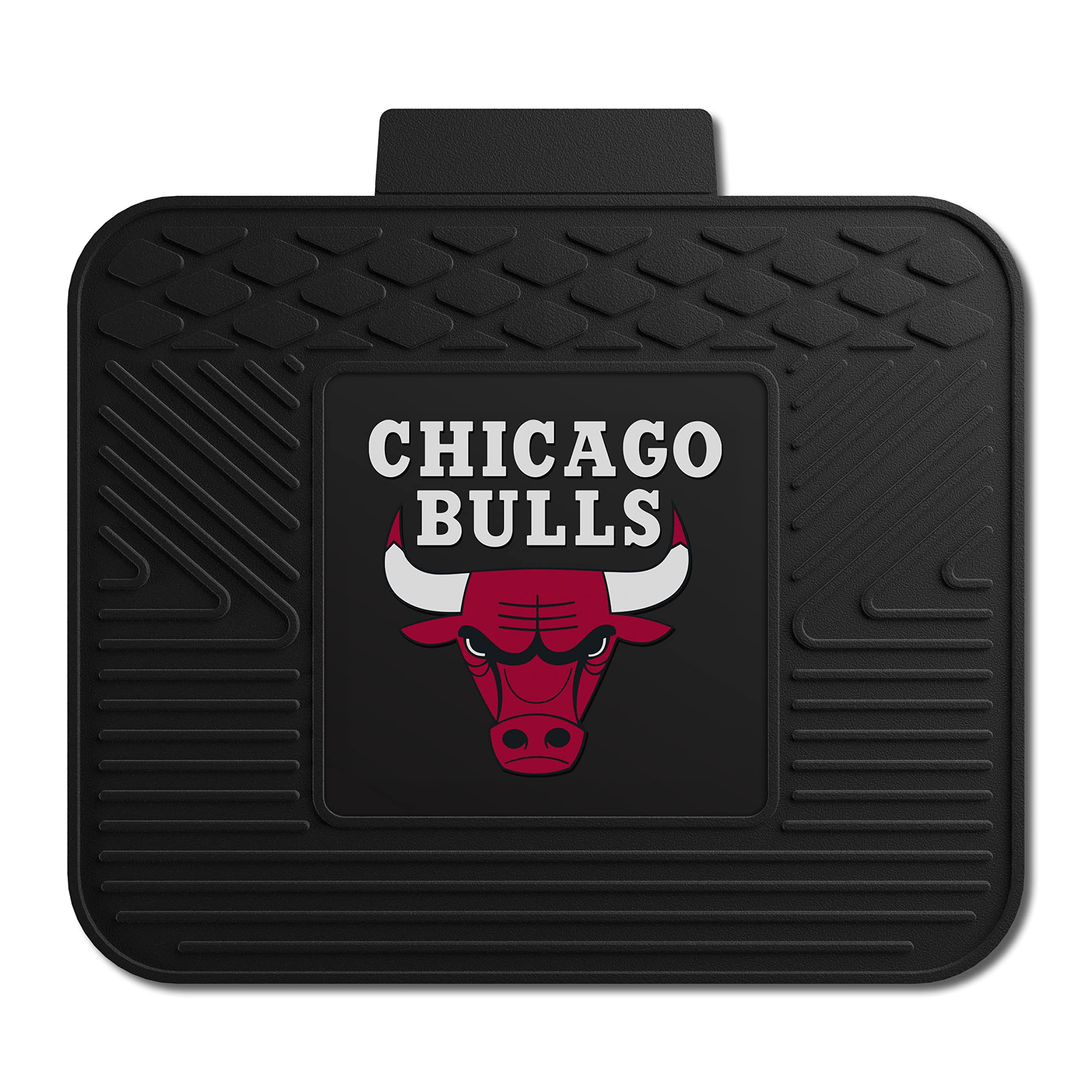 Fanmats 10026 Chicago Bulls Back Row Utility Car Mat - 1 Piece - 14In. X 17In., All Weather Protection, Universal Fit, Molded Te
