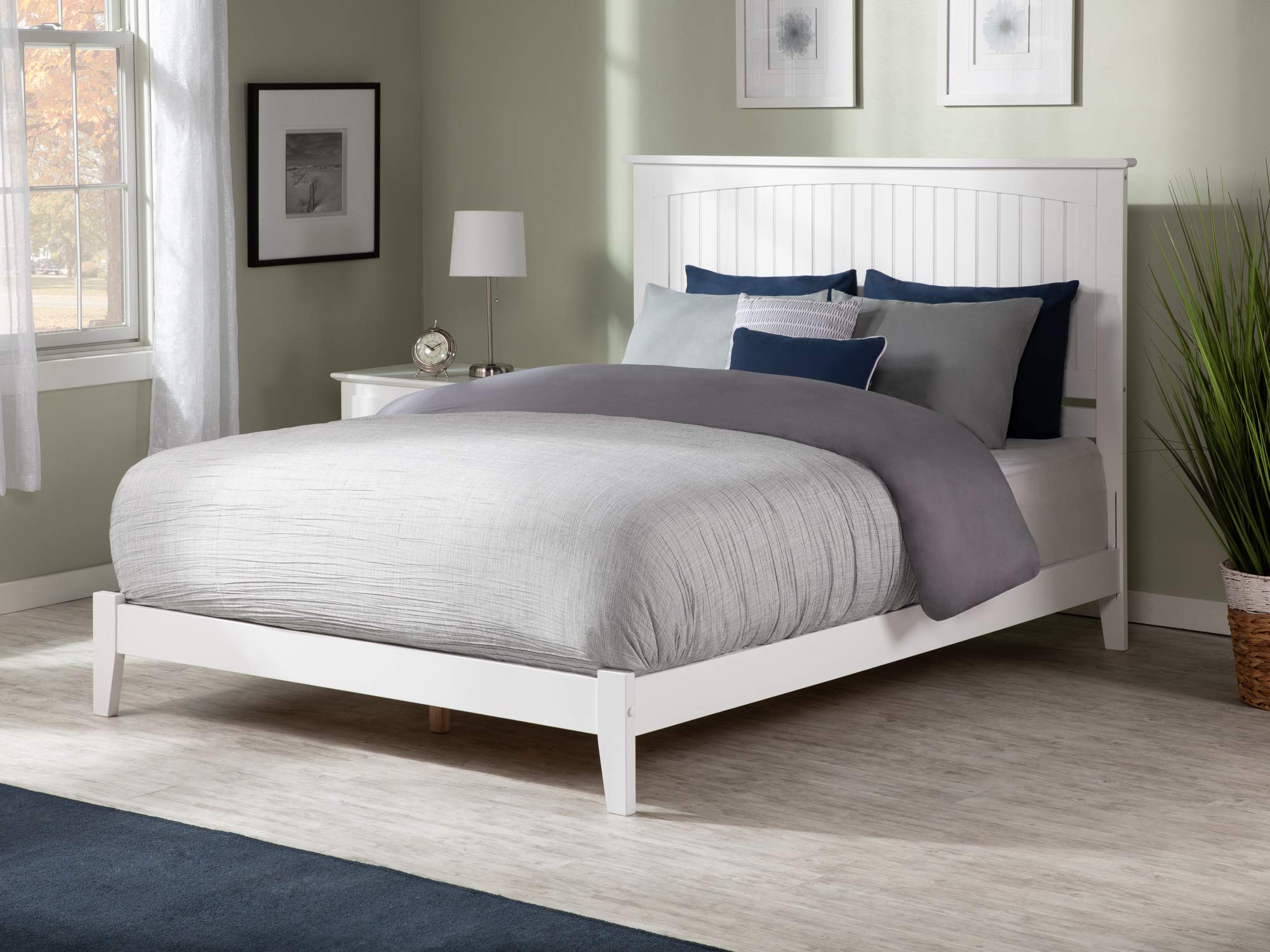 Nantucket King Foundation Bed in White