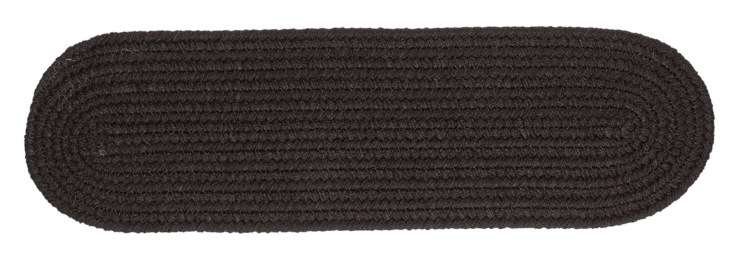 Rhody Rug S016A008X028 Braided Area Rugs, Black , 8 x 28""