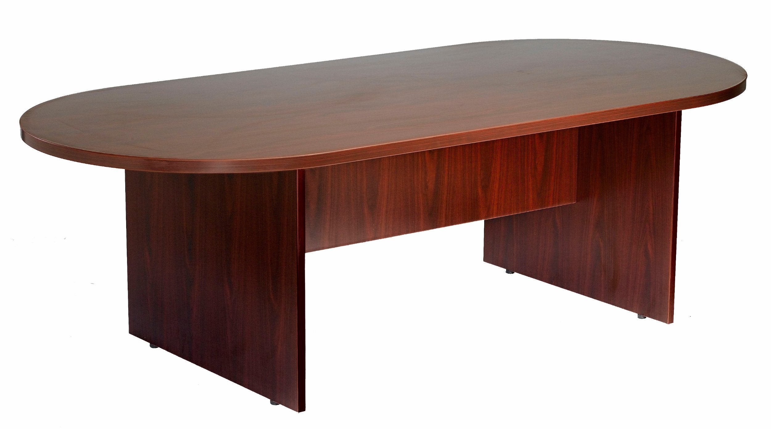 Boss 95W X 47D Race Track Conference Table, Mahogany