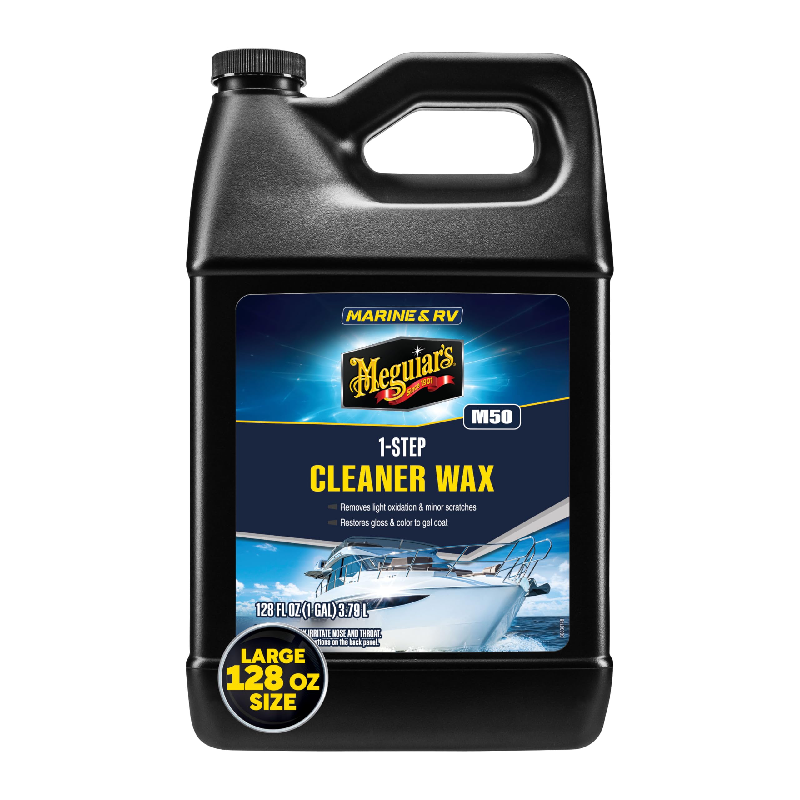 MEGUIARS BOAT/RV CLEANER WAX LIQUID 1 GAL