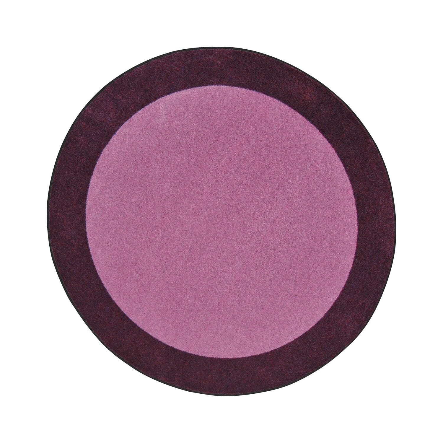 All Around 132 Round area rug in color Purple