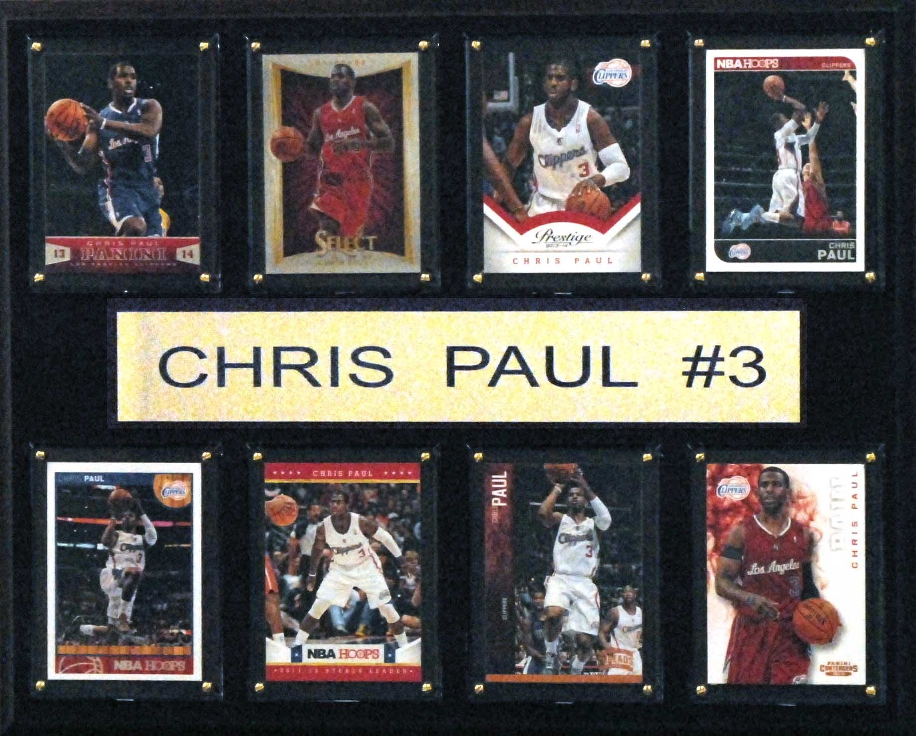 NBA 12x15″ Chris Paul Los Angeles Clippers 8-Card Plaque