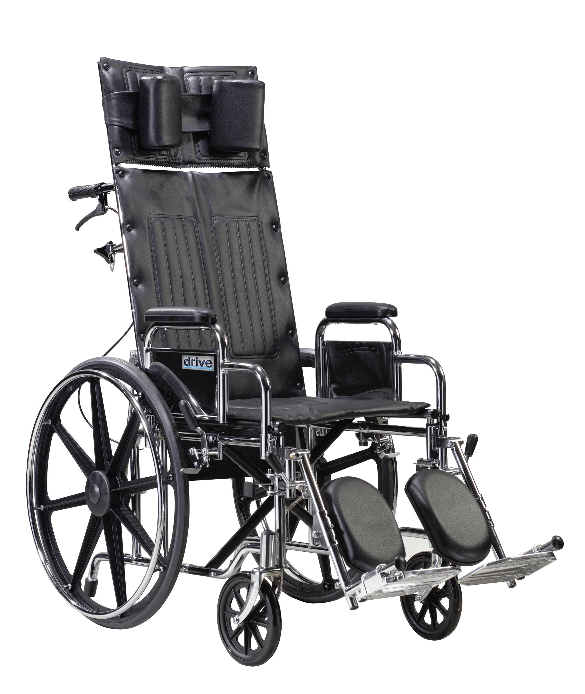 Sentra Reclining Wheelchair, Detachable Desk Arms, 22 Seat"