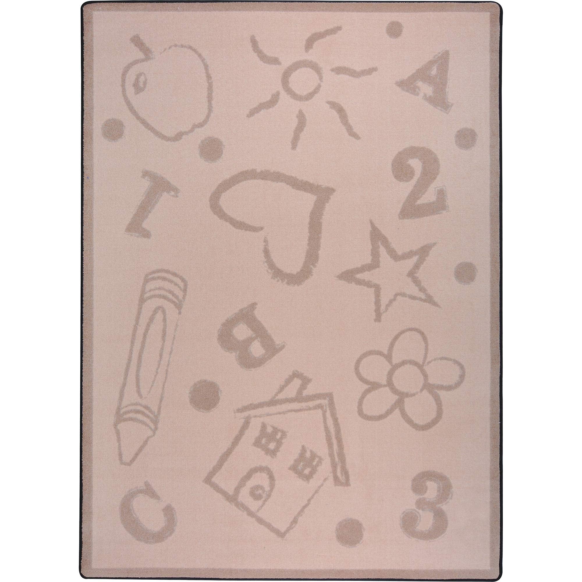 Kids Art 54 x 78??area rug in color Beige
