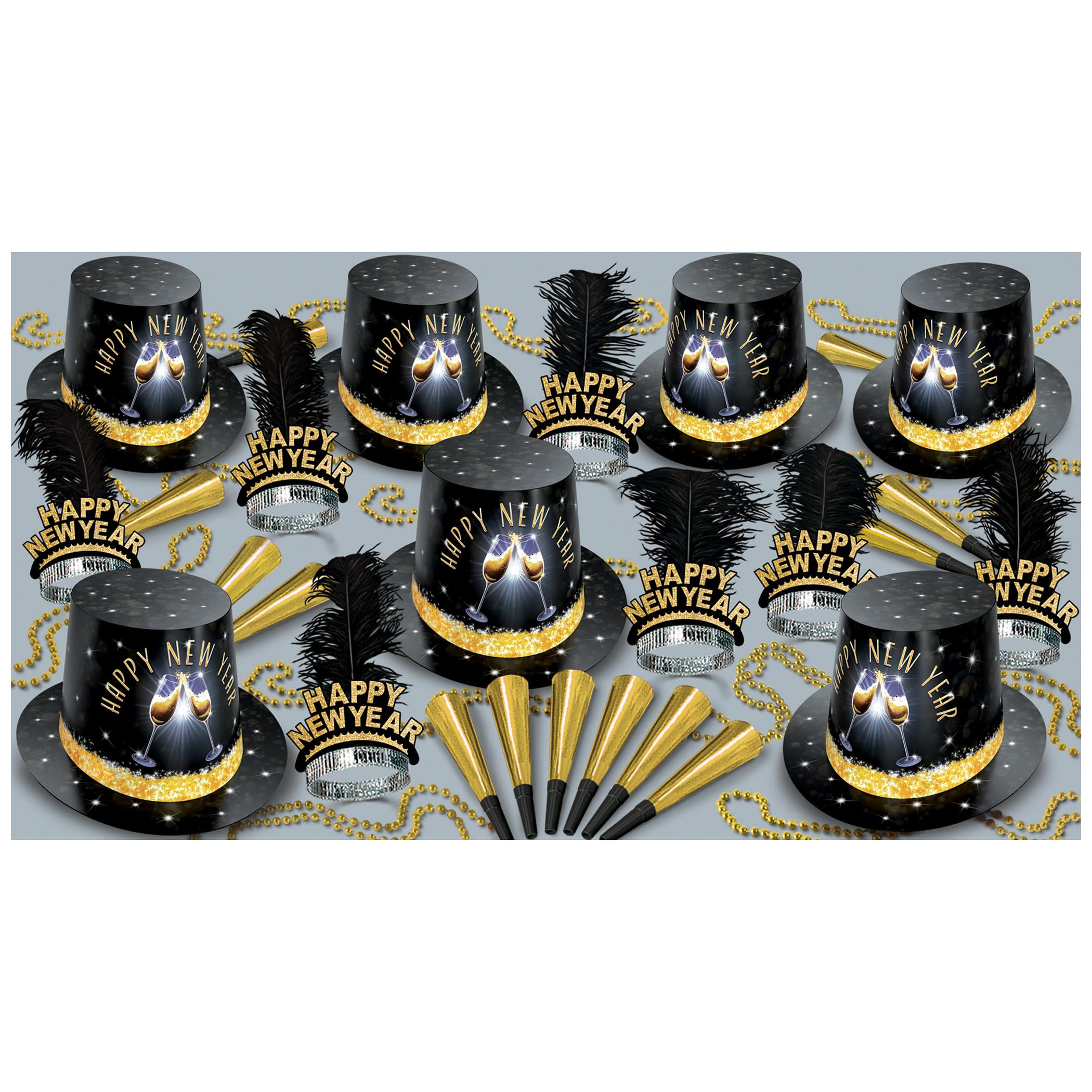Beistle 88415-50 Champagne Toast Asst for 50