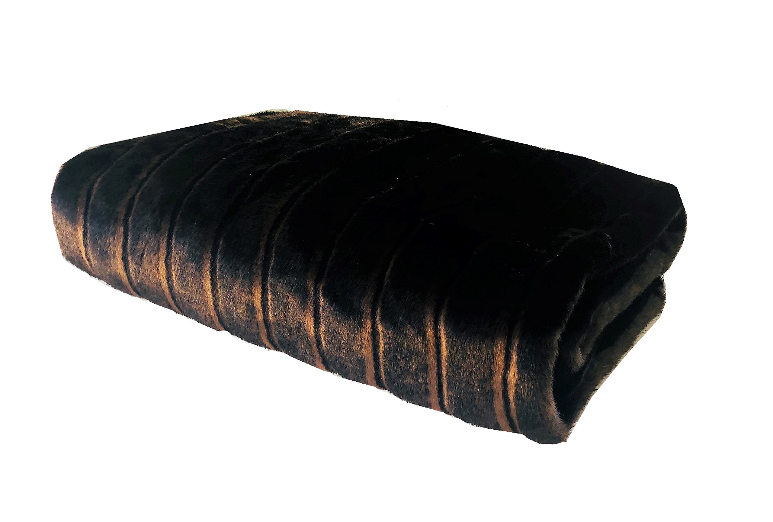 Plutus Brands Fancy Mink Throw Pillow, 114 X 120, Light/Dark Brown
