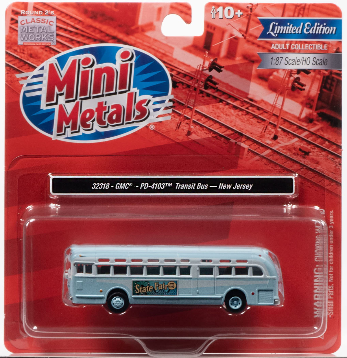 Mini Metals, 1:87 Scale - Gmc Transit Bus (New Jersey)