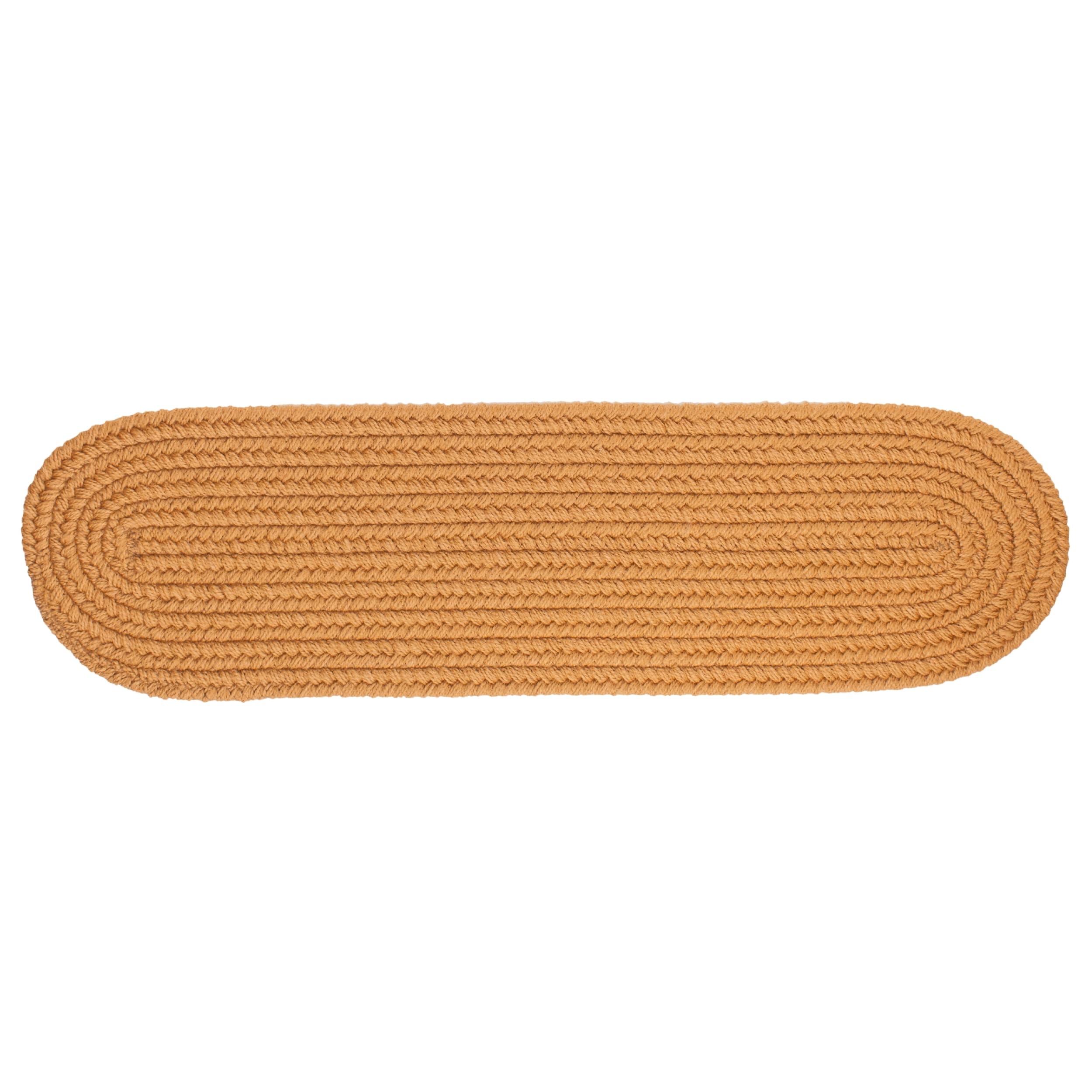 Rhody Rug S036A008X028 Braided Area Rugs, New Gold , 8 x 28""