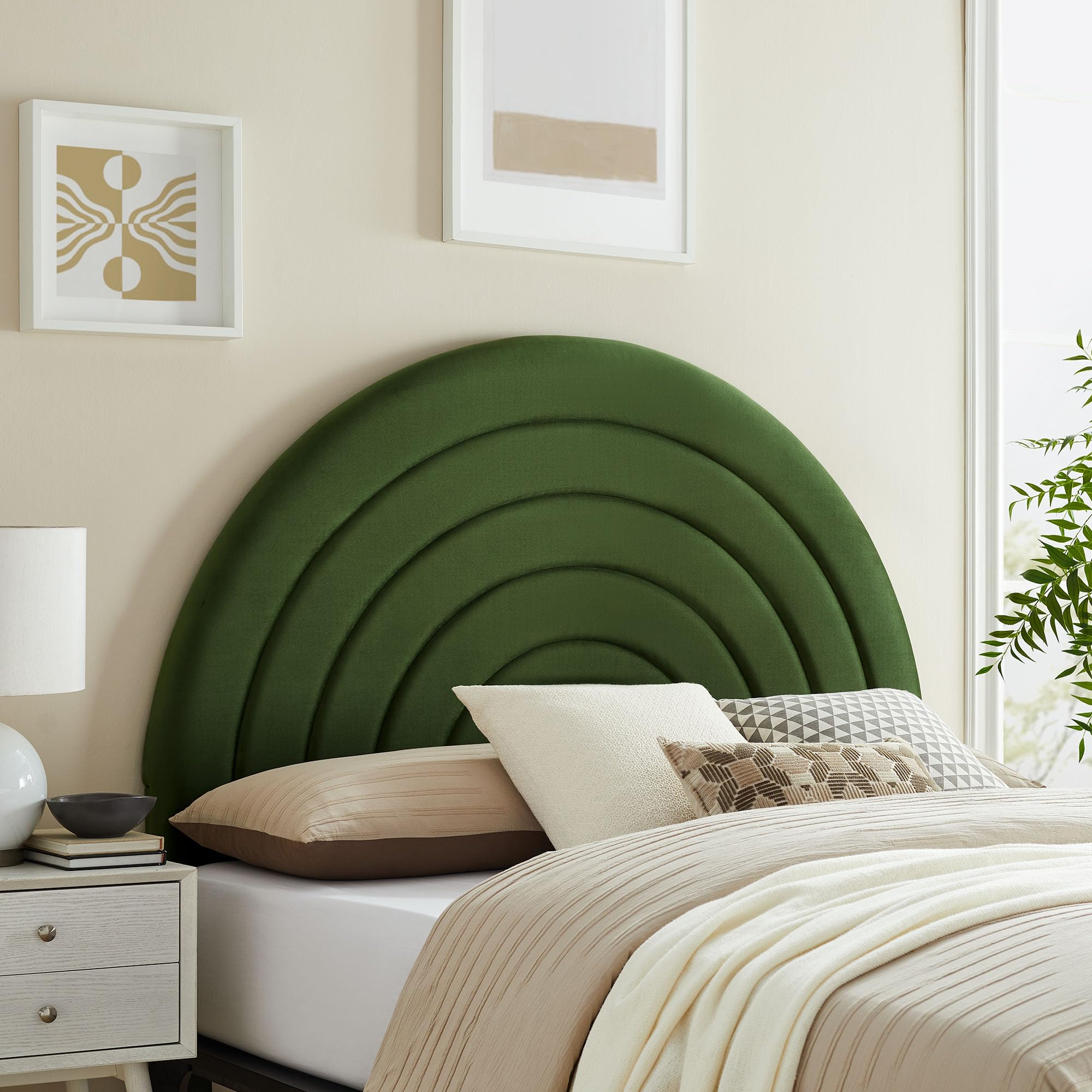 Solana Arched Performance Velvet King Headboard by Modway