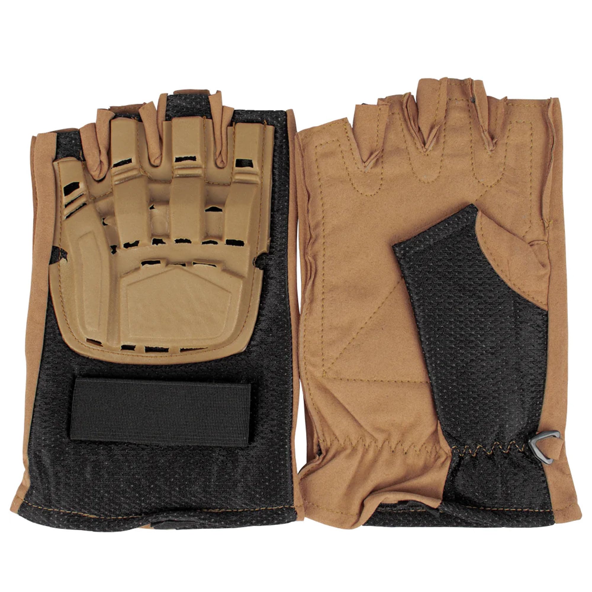 Half Finger Tactical Engagement Glove - Coyote Large