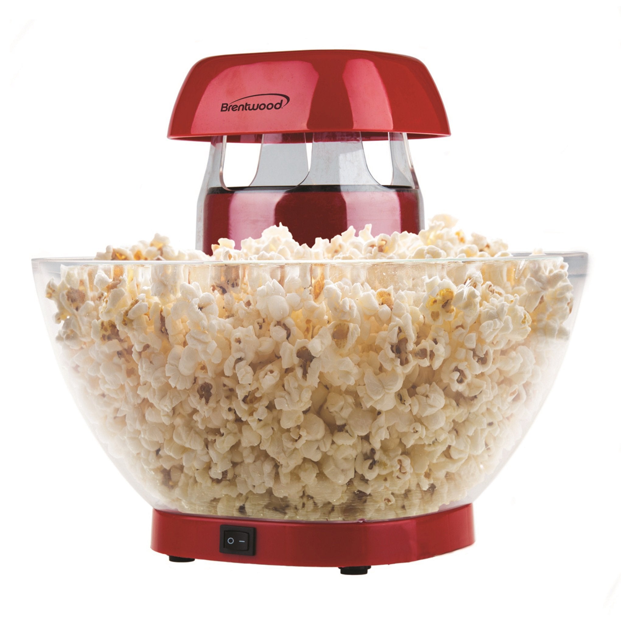 BRENTWOOD LG. ROUND POPCORN MAKER W/BOWL