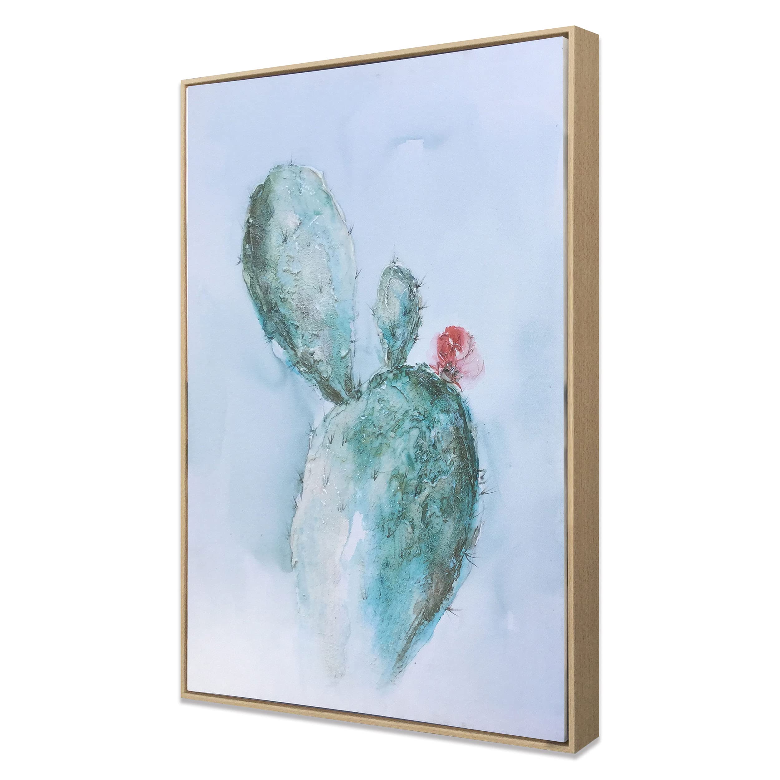 Coral Cactus Hand Painted Giclee