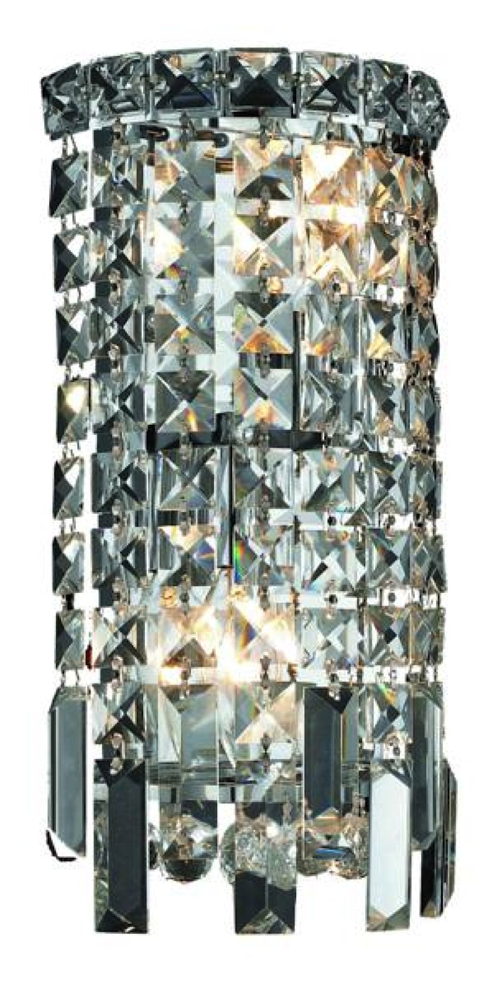 Maxime 2 light Chrome Wall Sconce Clear Royal Cut Crystal