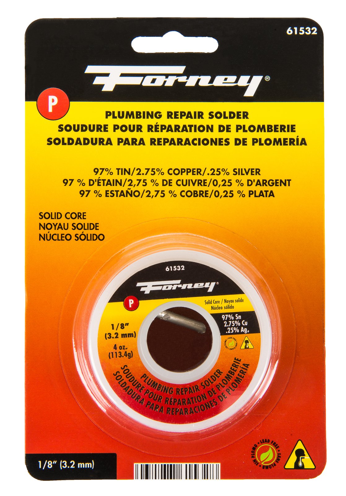 Forney 61532 Lead Free Solid Solder, 18