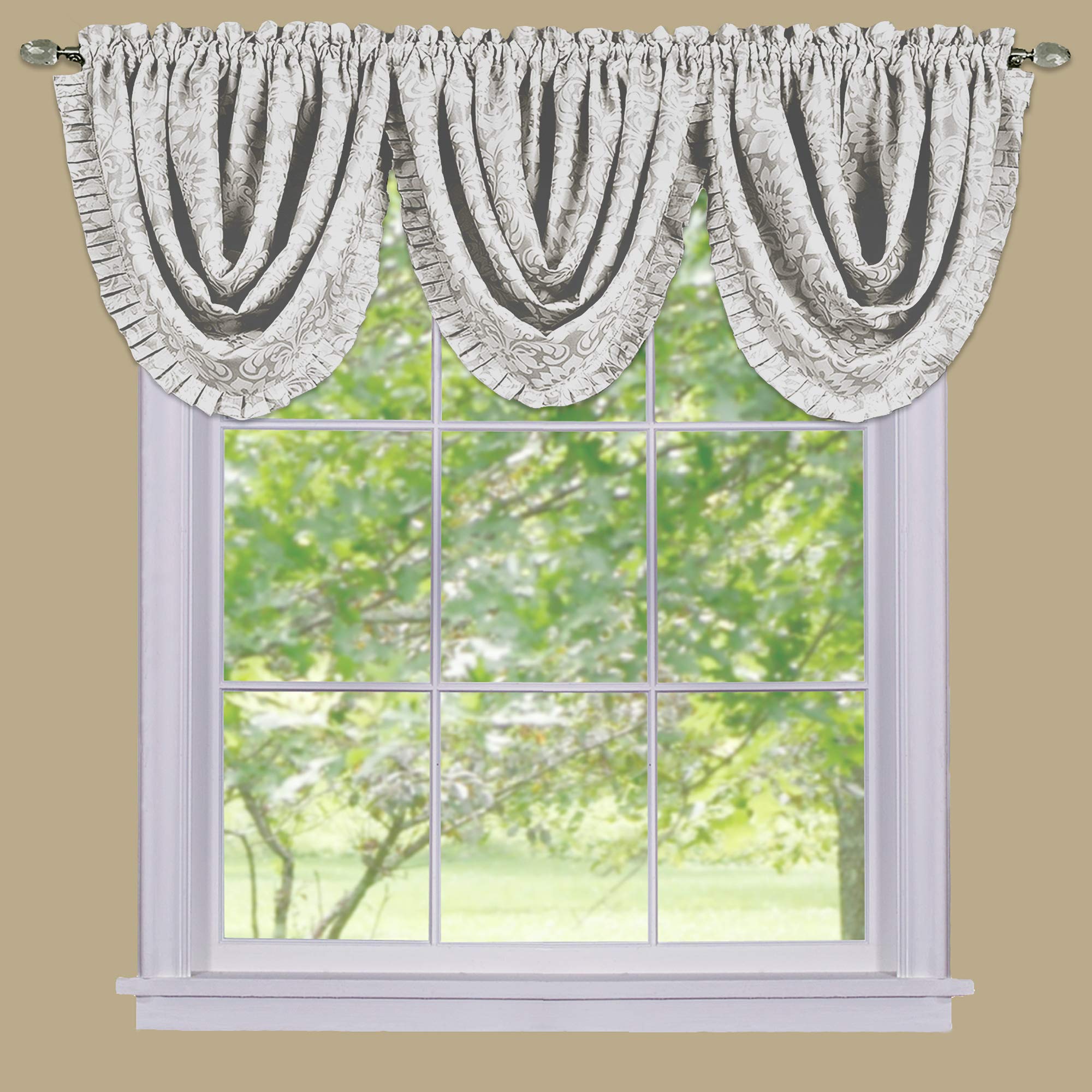 Sutton Waterfall Valance - Ivory