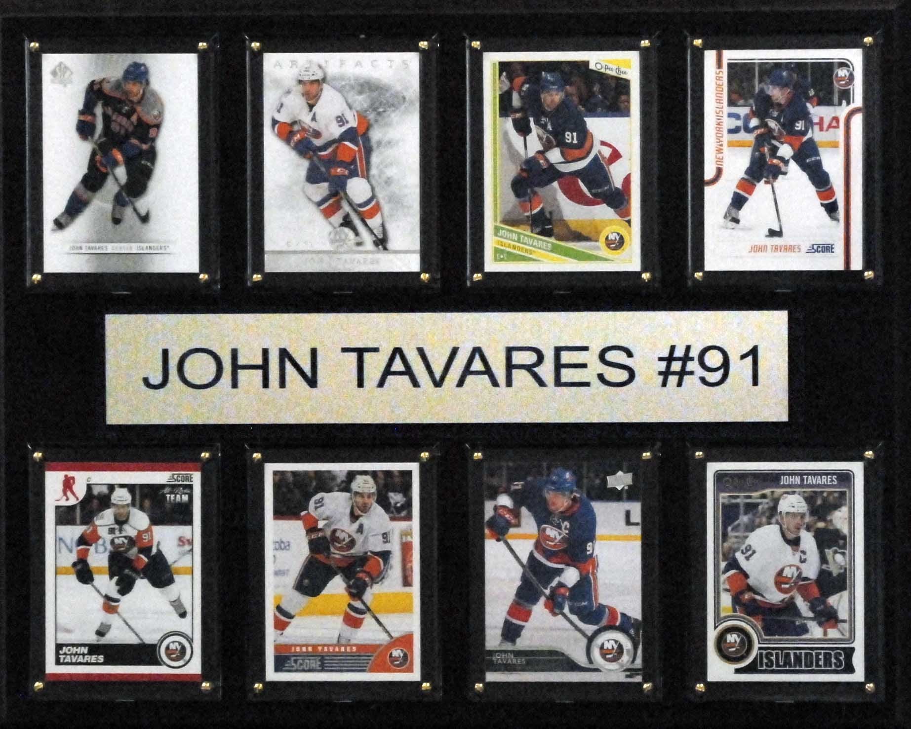 NHL 12x15″ John Tavares New York Islanders 8-Card Plaque