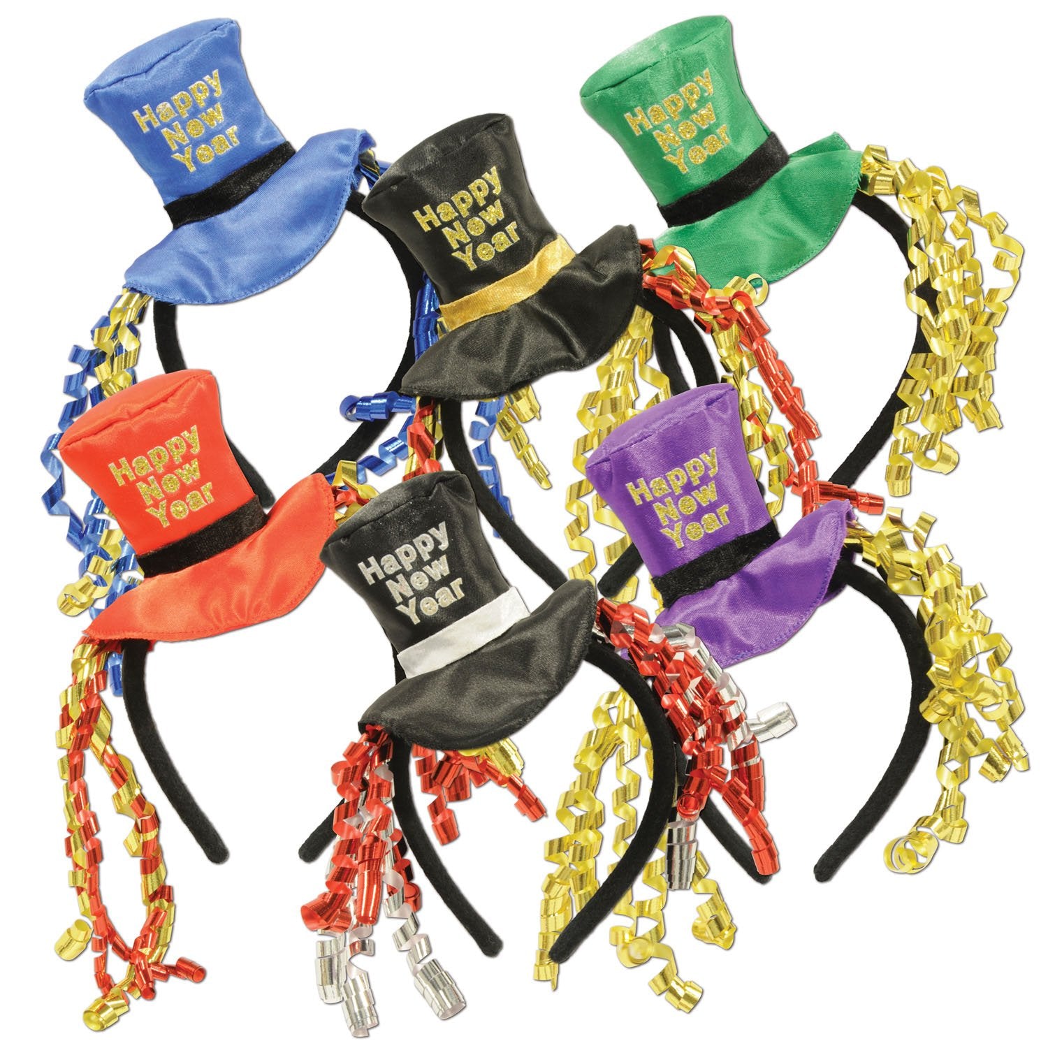 Happy New Year Headbands (Pack of 12)