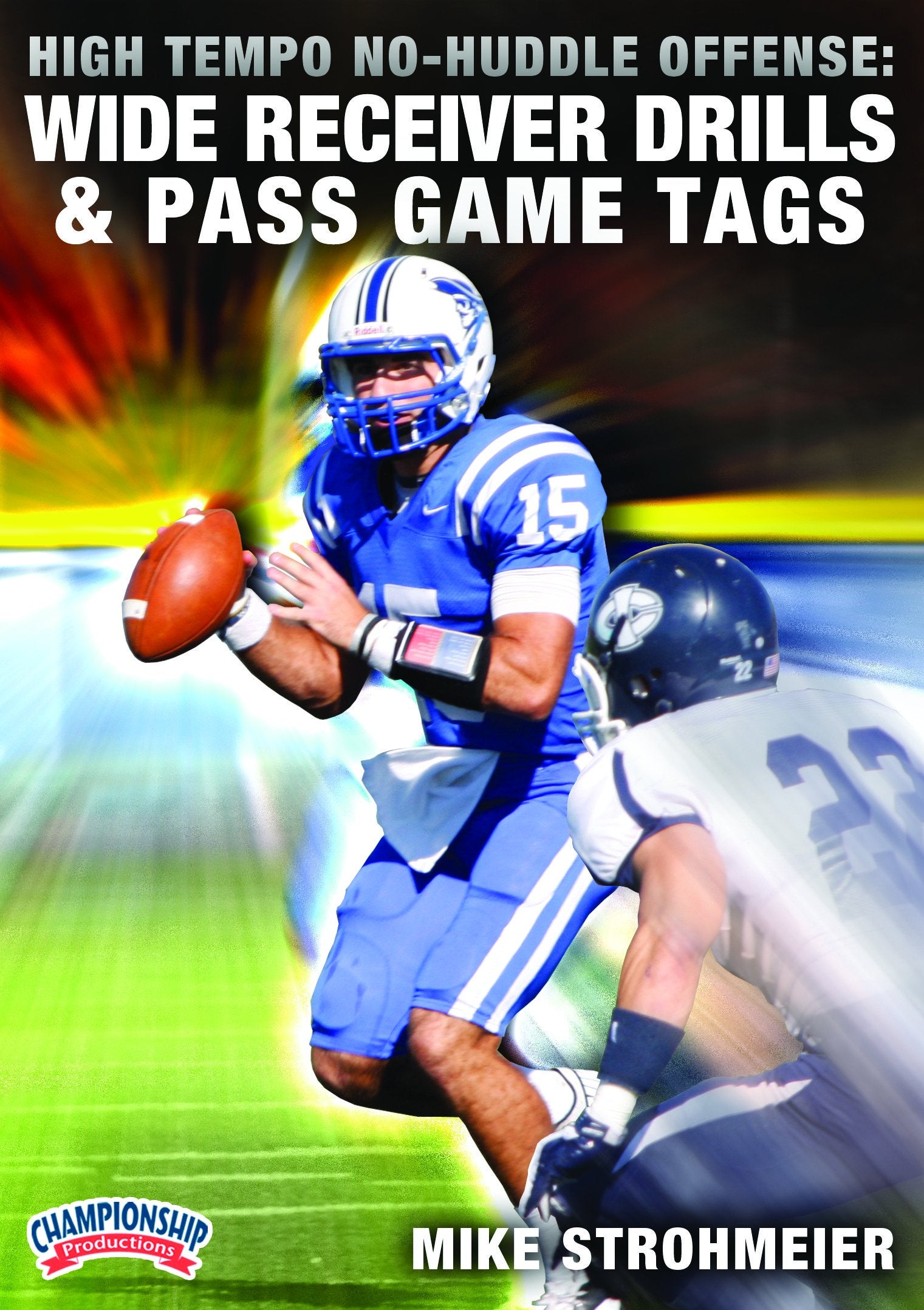HIGHTEMPONO-HUDDLEOFFENSE:WIDERECEIVERDRILLSANDPASSGAMETAGS(STROHMEIER)
