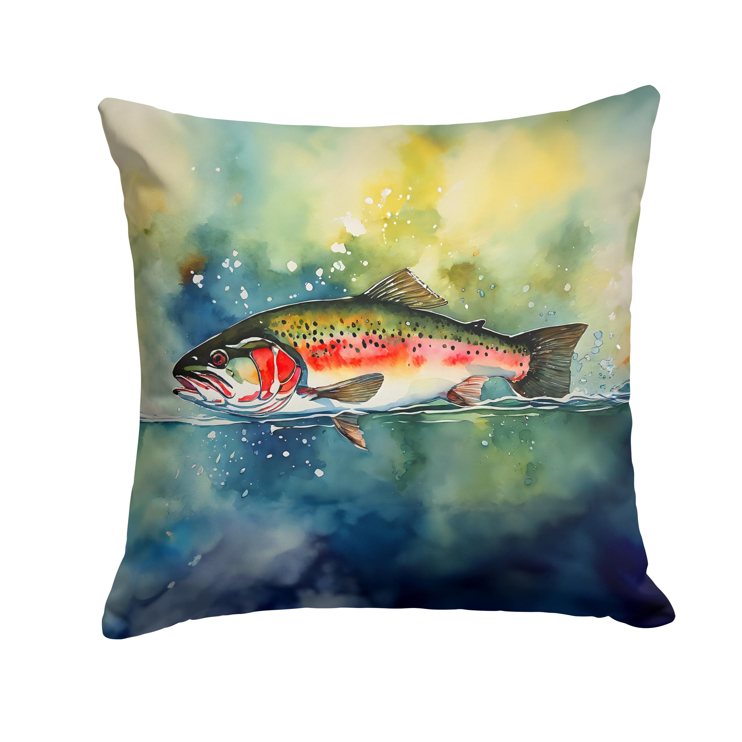 Trout Throw Pillow